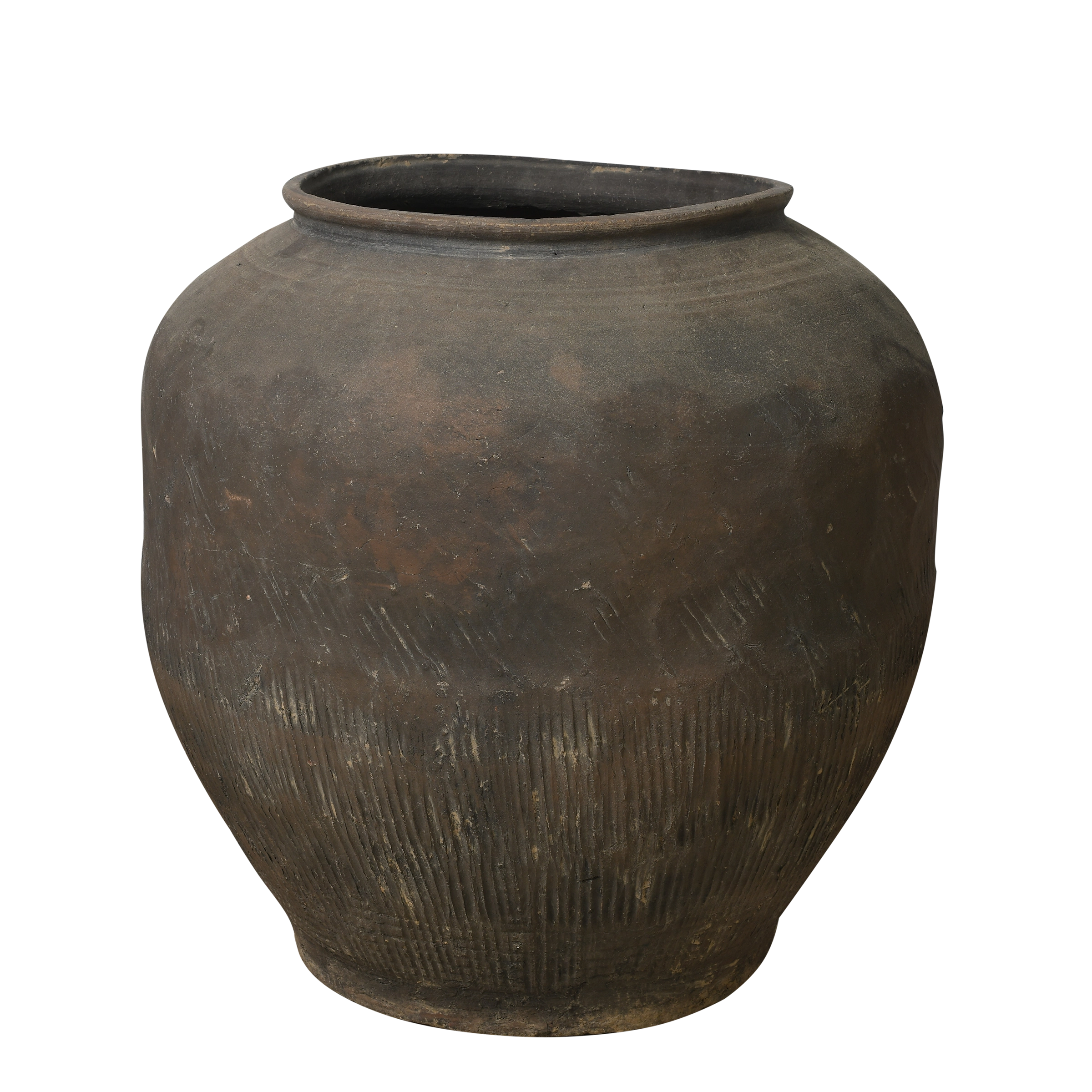 Shantou – Grand pot ancien chinois en terre cuite n°8