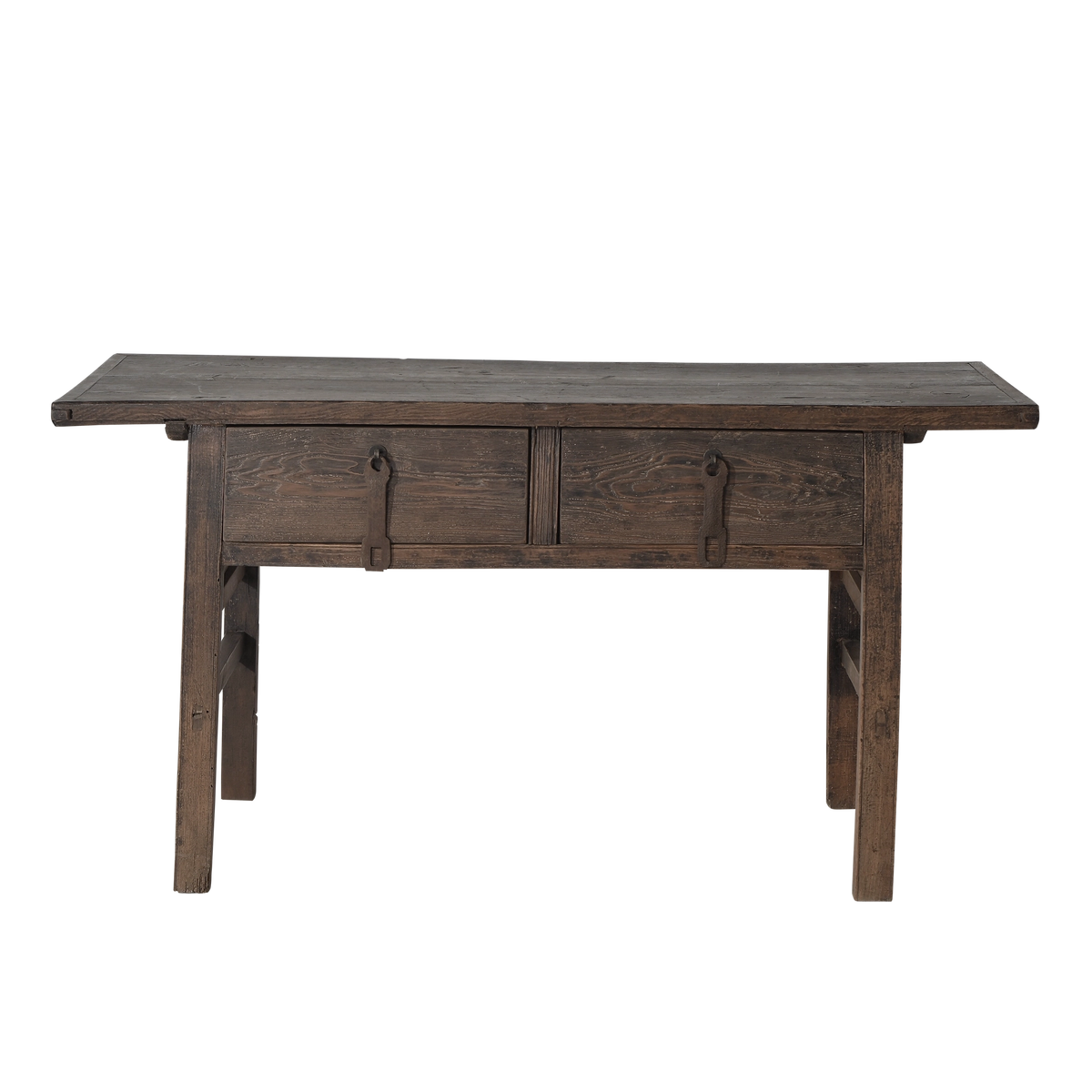 Taian - Console chinoise en orme à tiroirs n°1