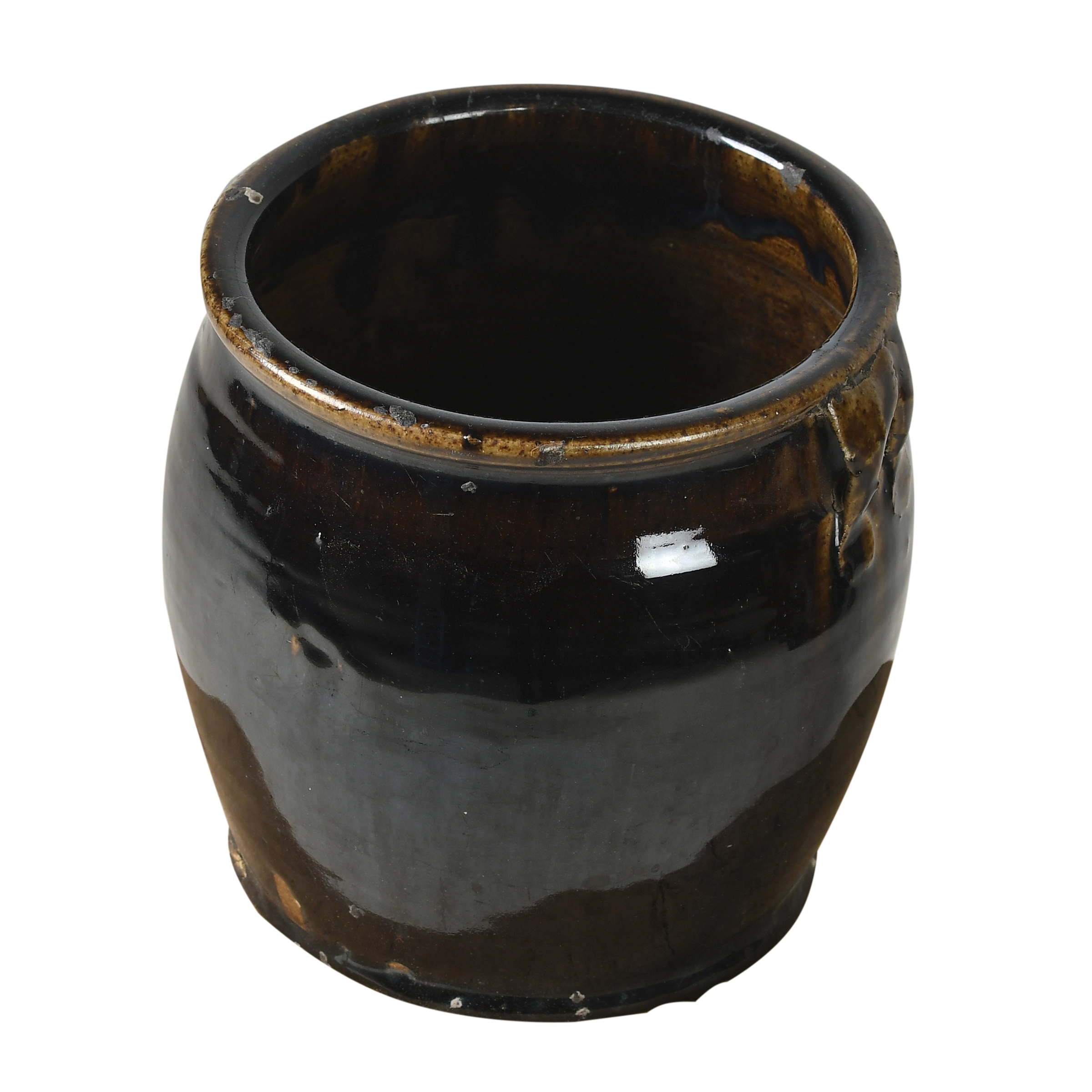 Hú - Pot à confit chinois émaillé noir n°1 - vue 2