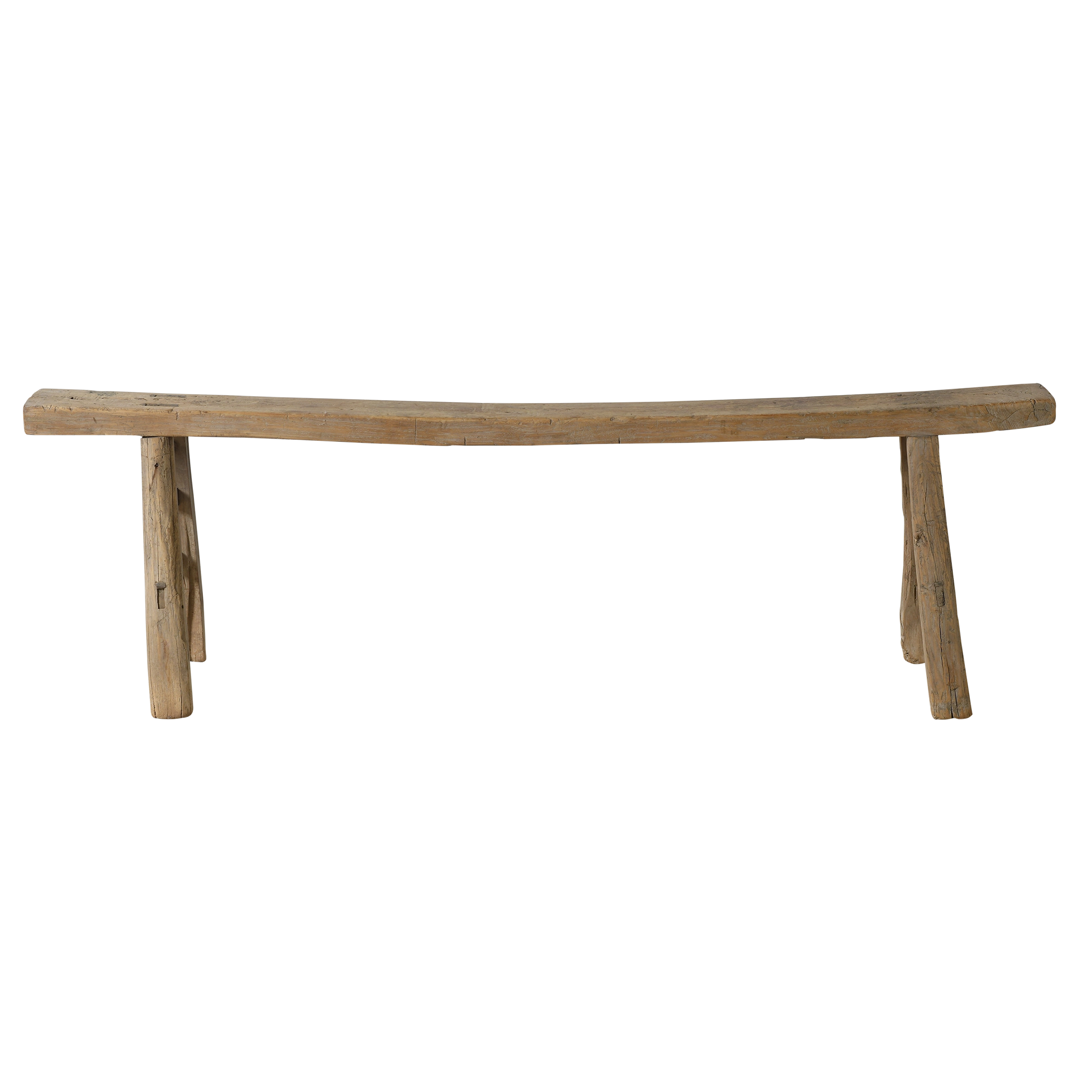 Yun - Ancien banc fin chinois en orme n°26