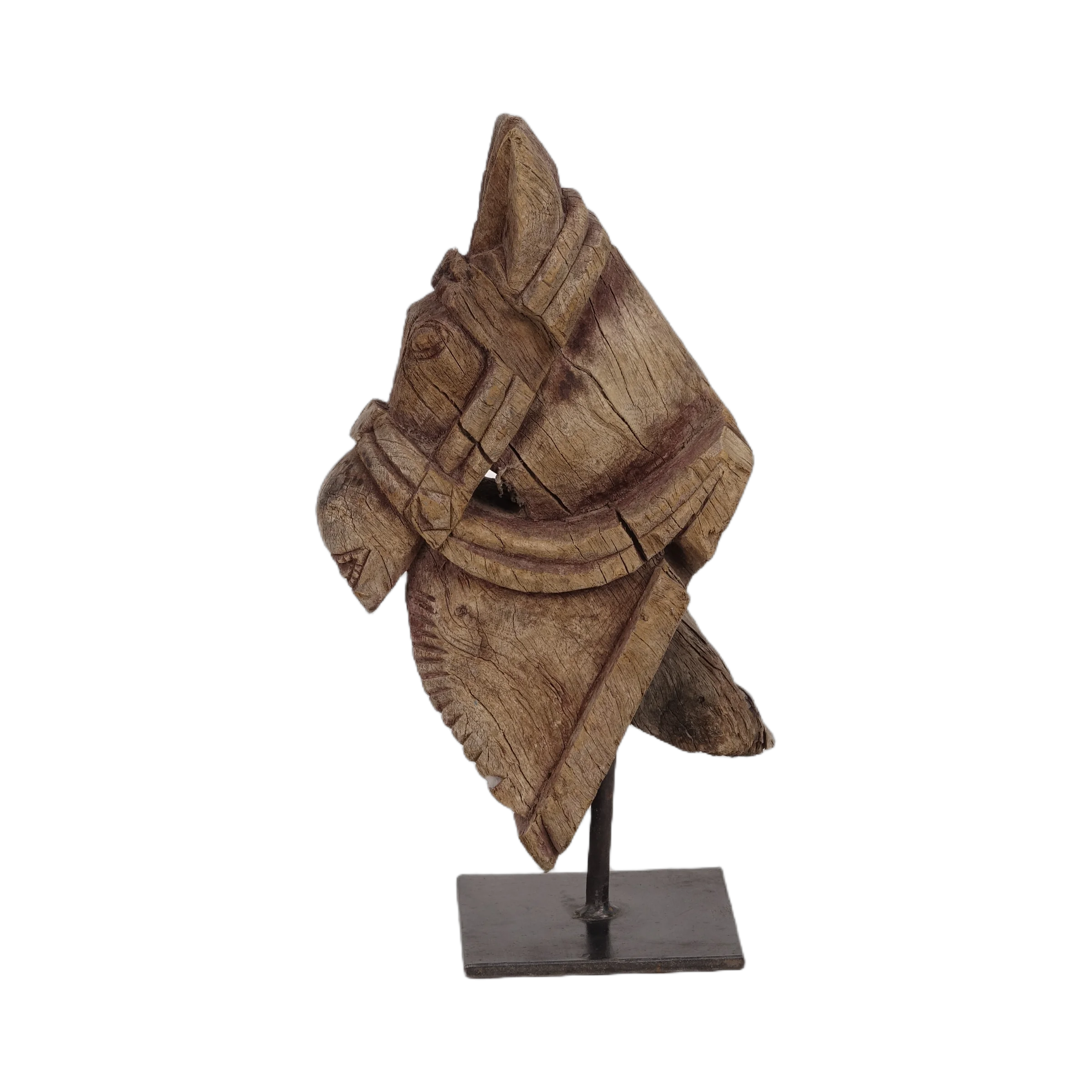 Tejas - Protomé de cheval en bois n°17