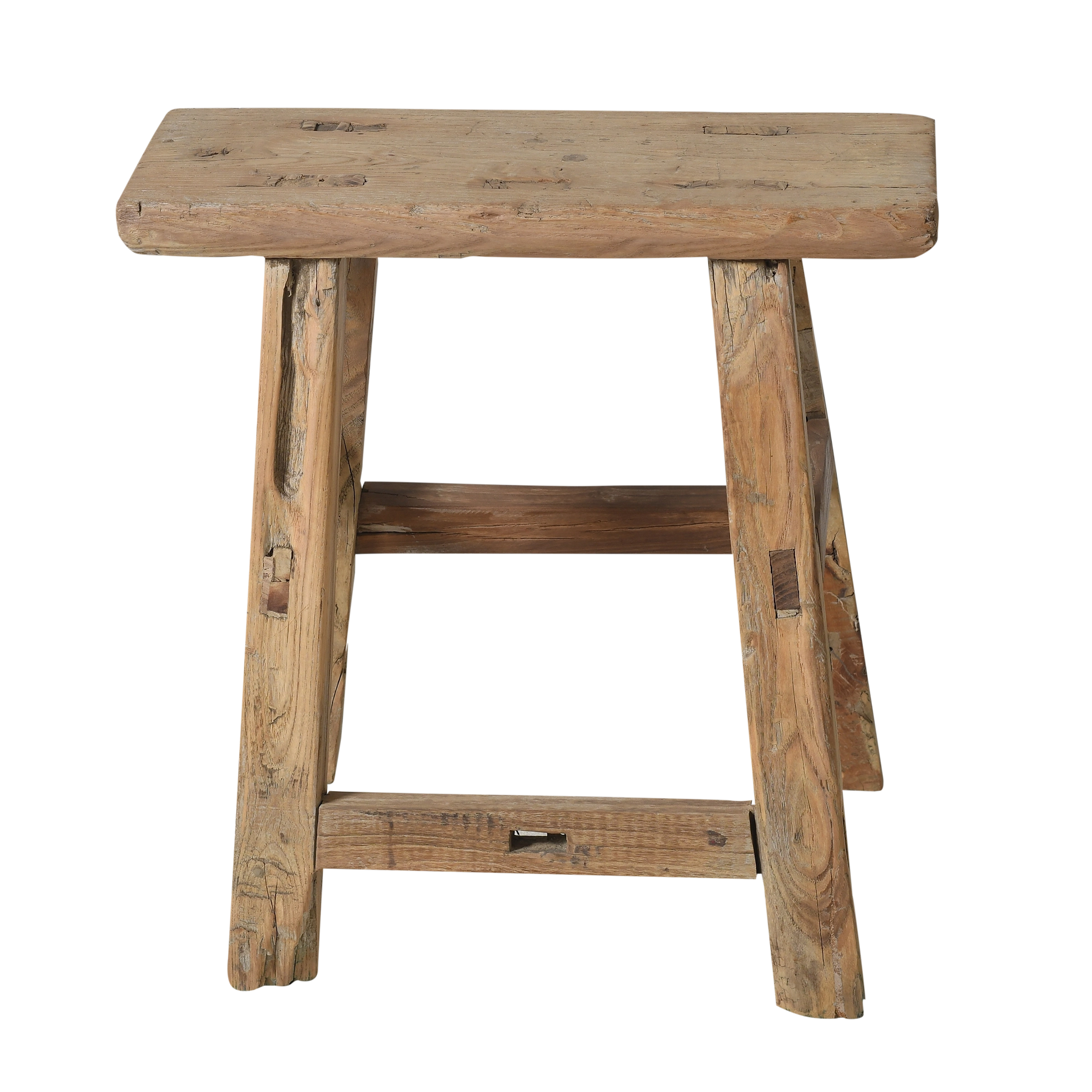 Zin - Tabouret chinois ancien en orme n°17