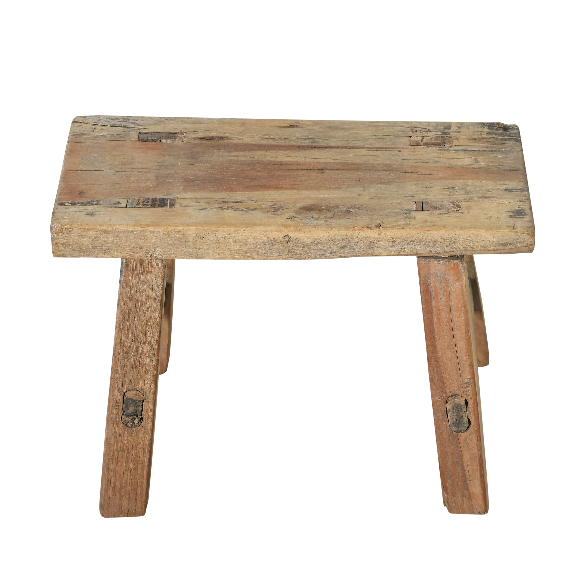 Nuo - Mini tabouret ancien en orme n°40