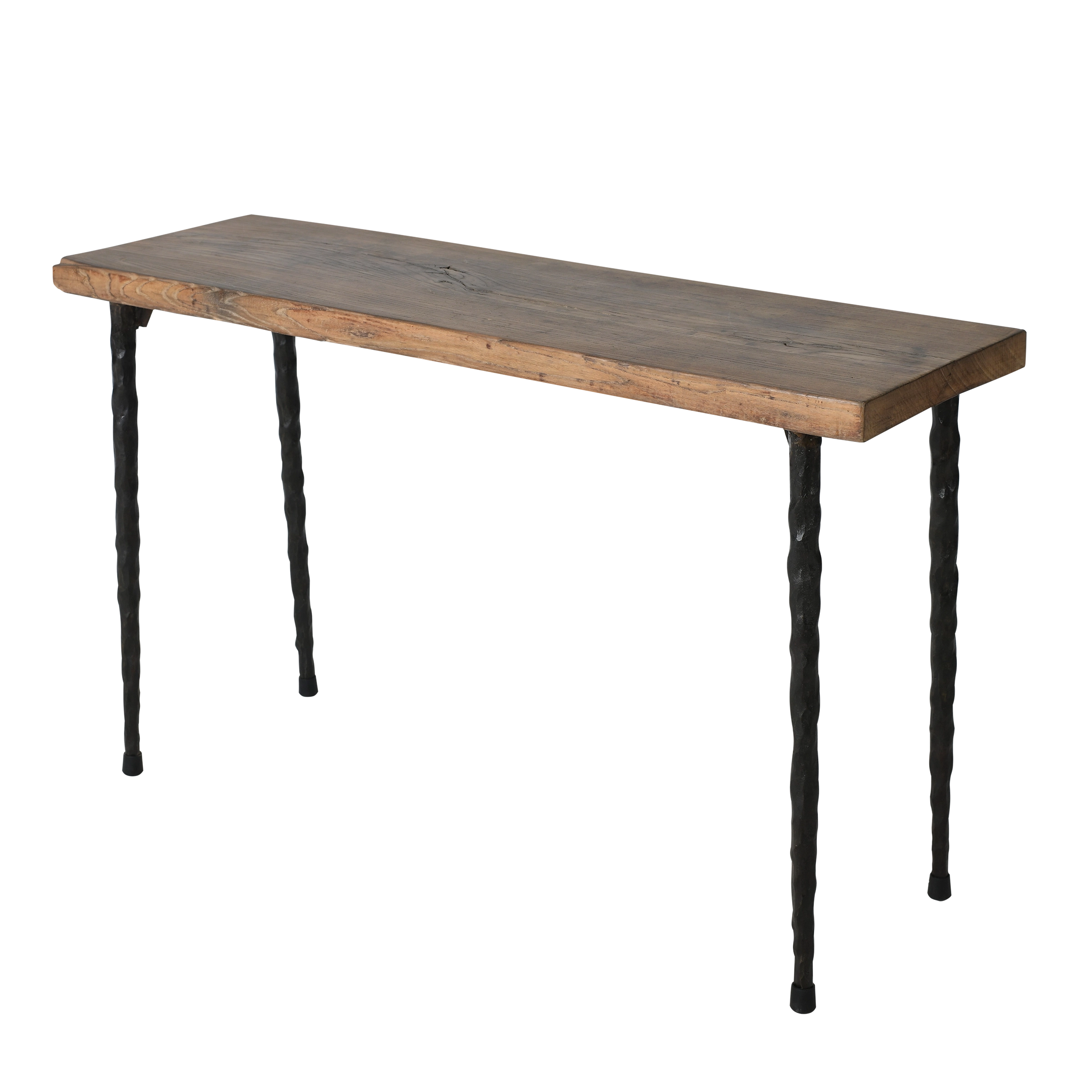 Haidong - Console fine avec plateau ancien en orme et pieds en fer n°2 - vue 2