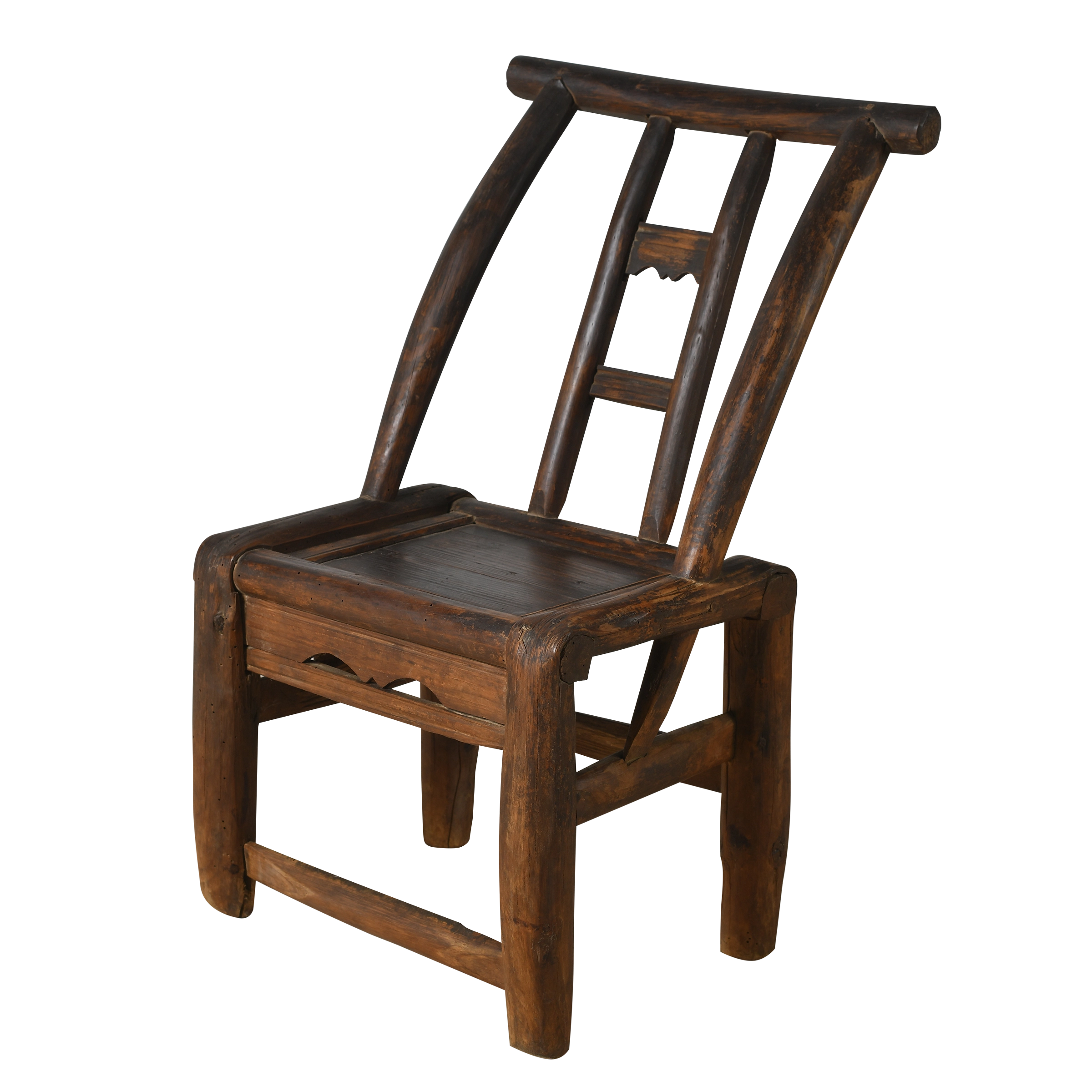 Haizi – Chaise d’enfant chinoise ancienne en orme n°1 - vue 2