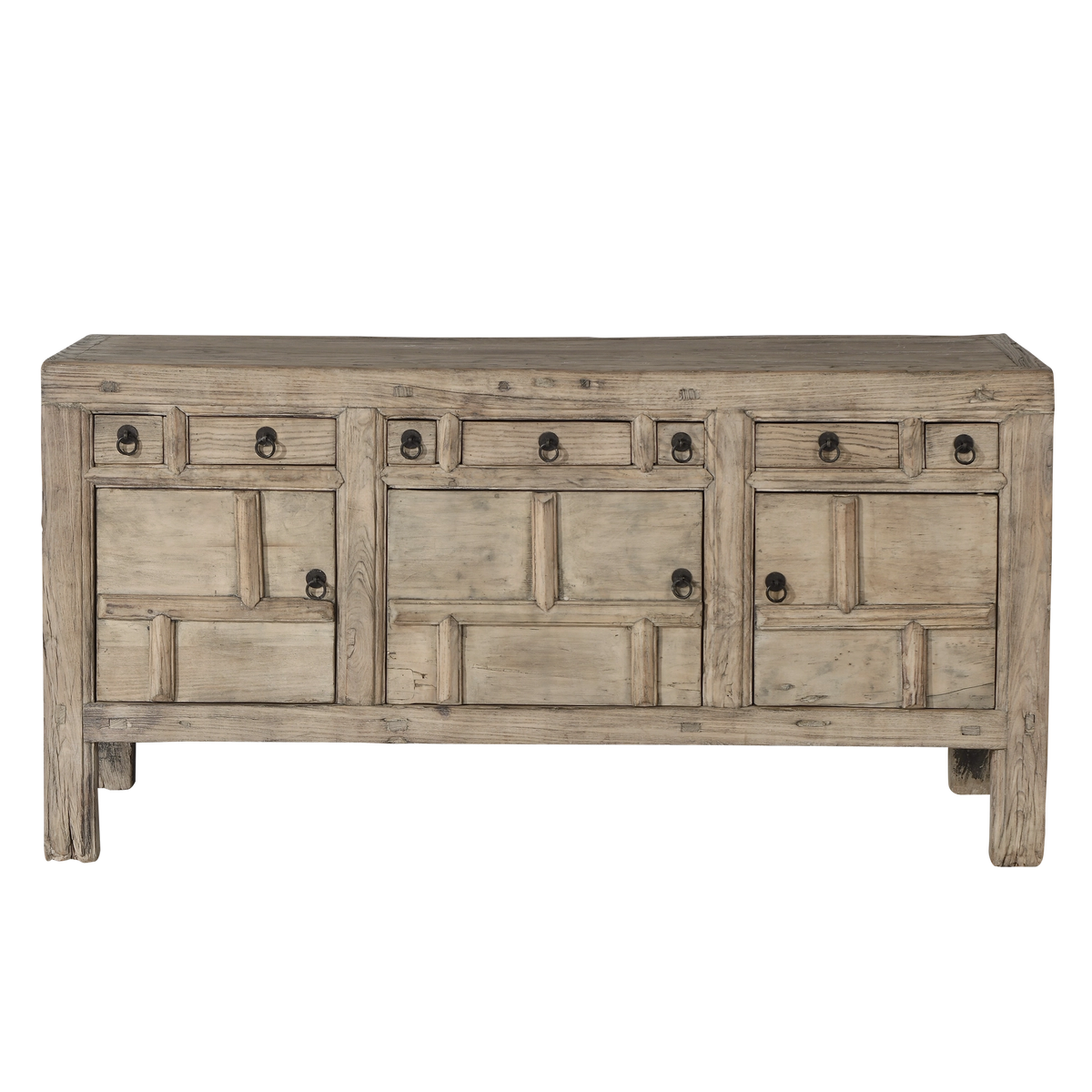 Qingdao - Buffet chinois ancien en orme massif n°48