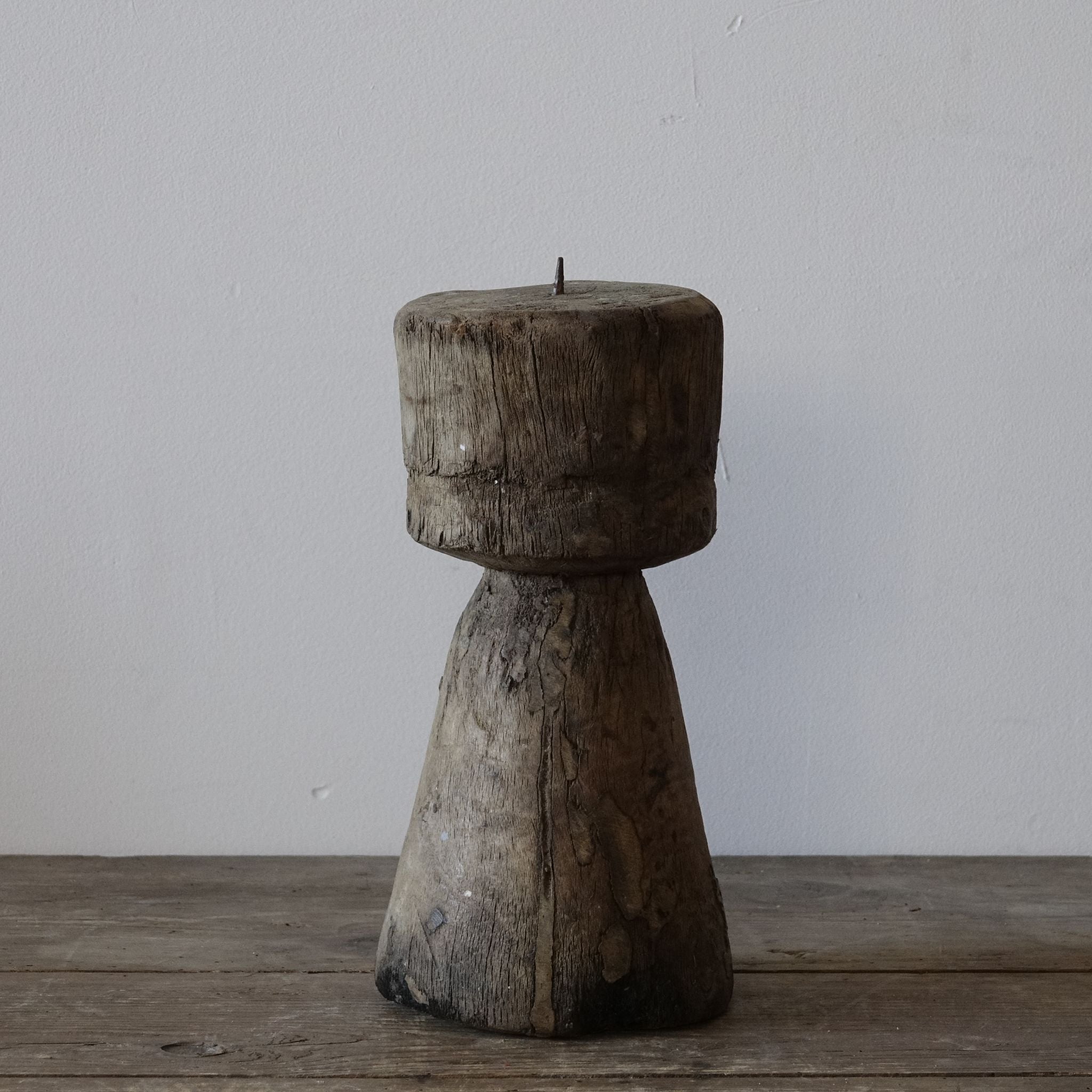 Dhanbad - Bougeoir en bois