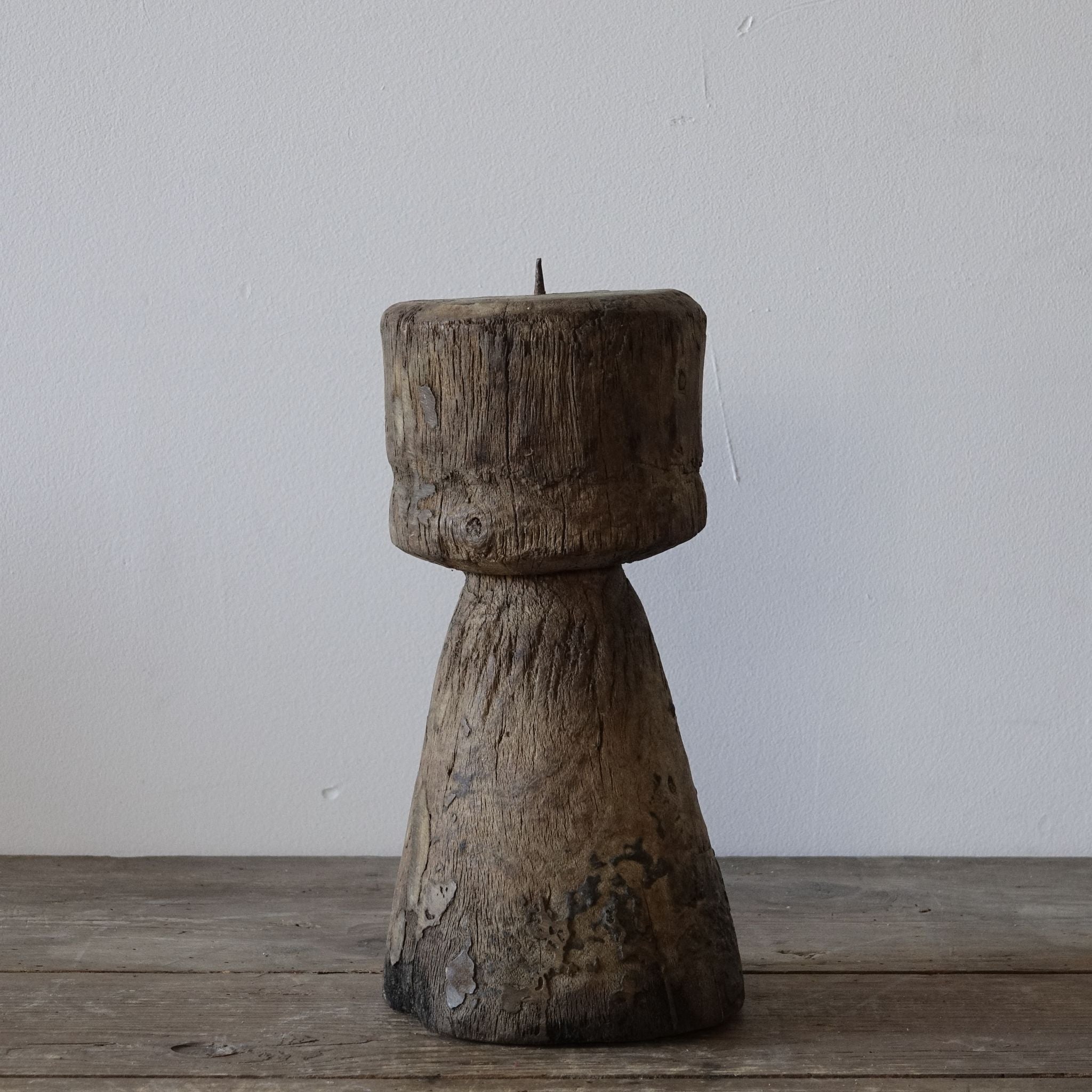 Dhanbad - Bougeoir en bois