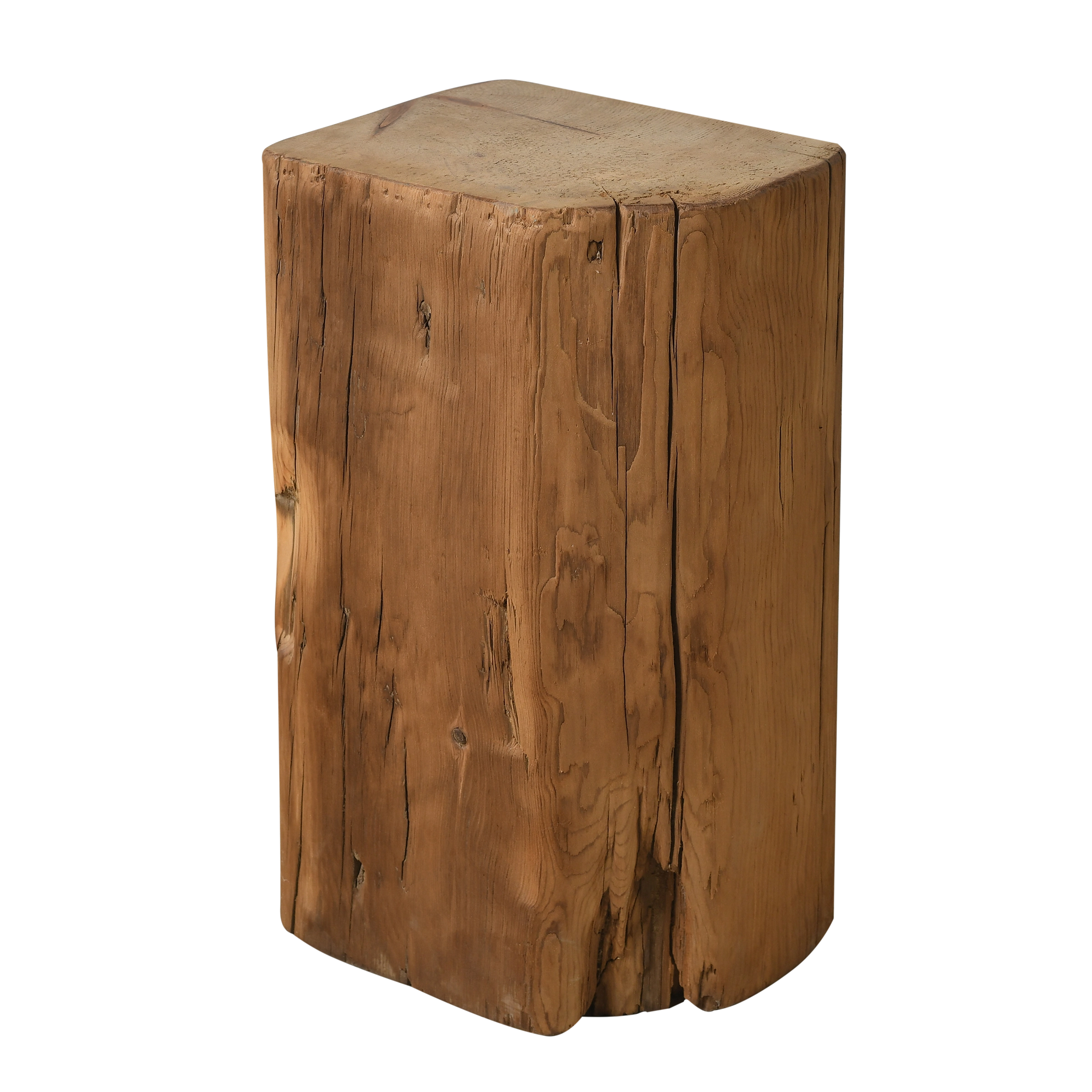 Hechi - Table d’appoint en pin ancien n°1