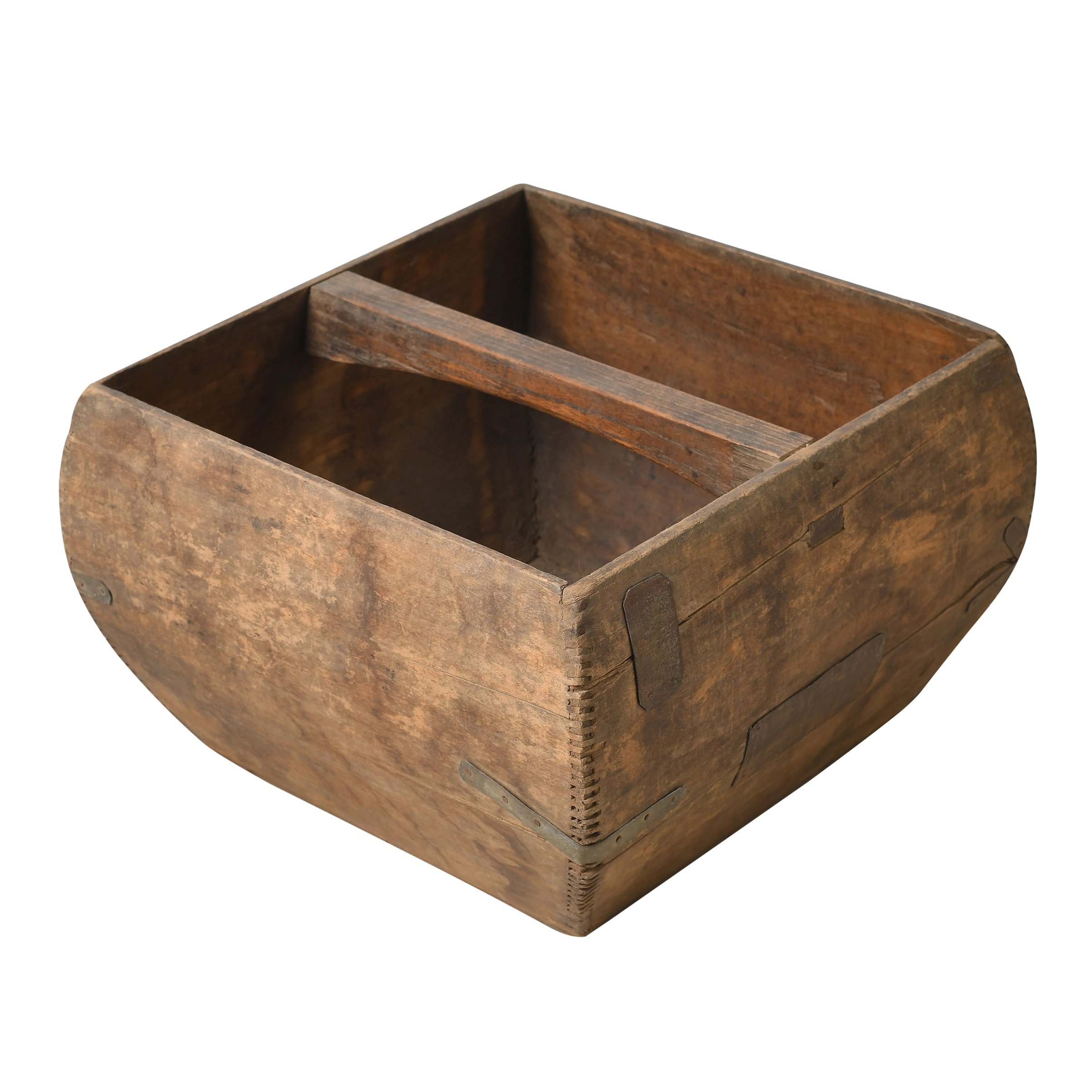 Naguo - Panier utilitaire ancien en pin n°8 - vue 2