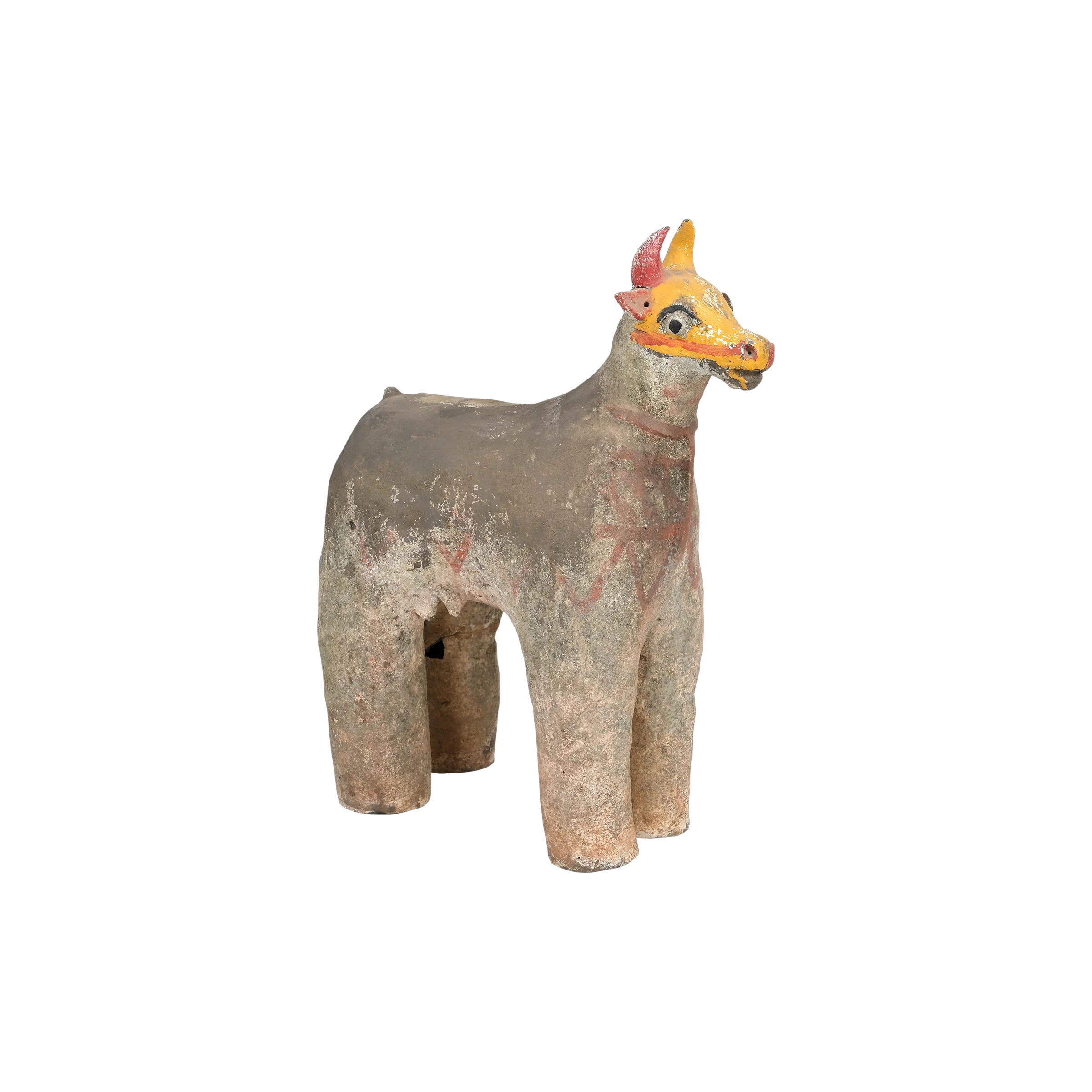 Gauri - Vache votive en terre cuite peinte n°4