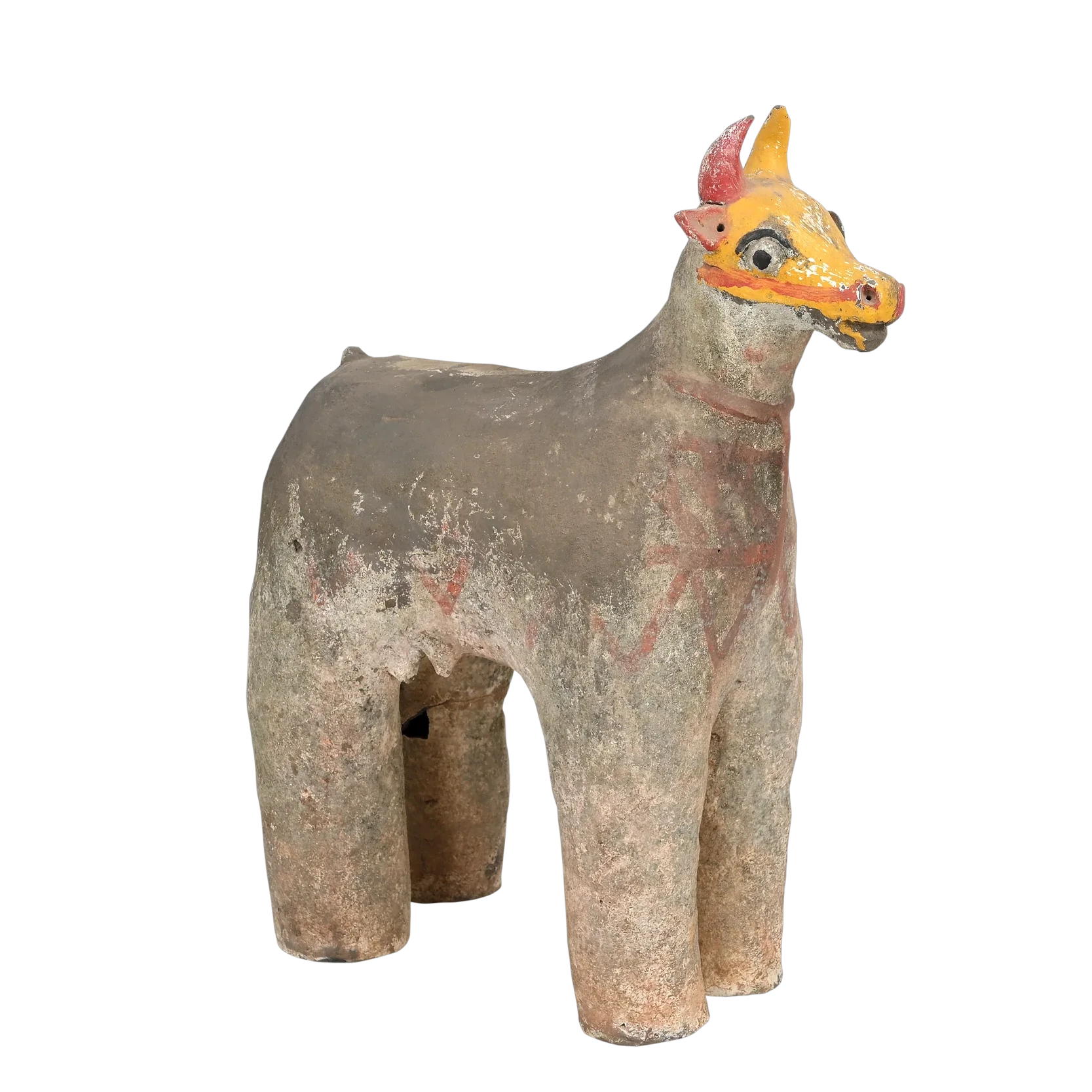 Gauri - Vache votive en terre cuite peinte n°4