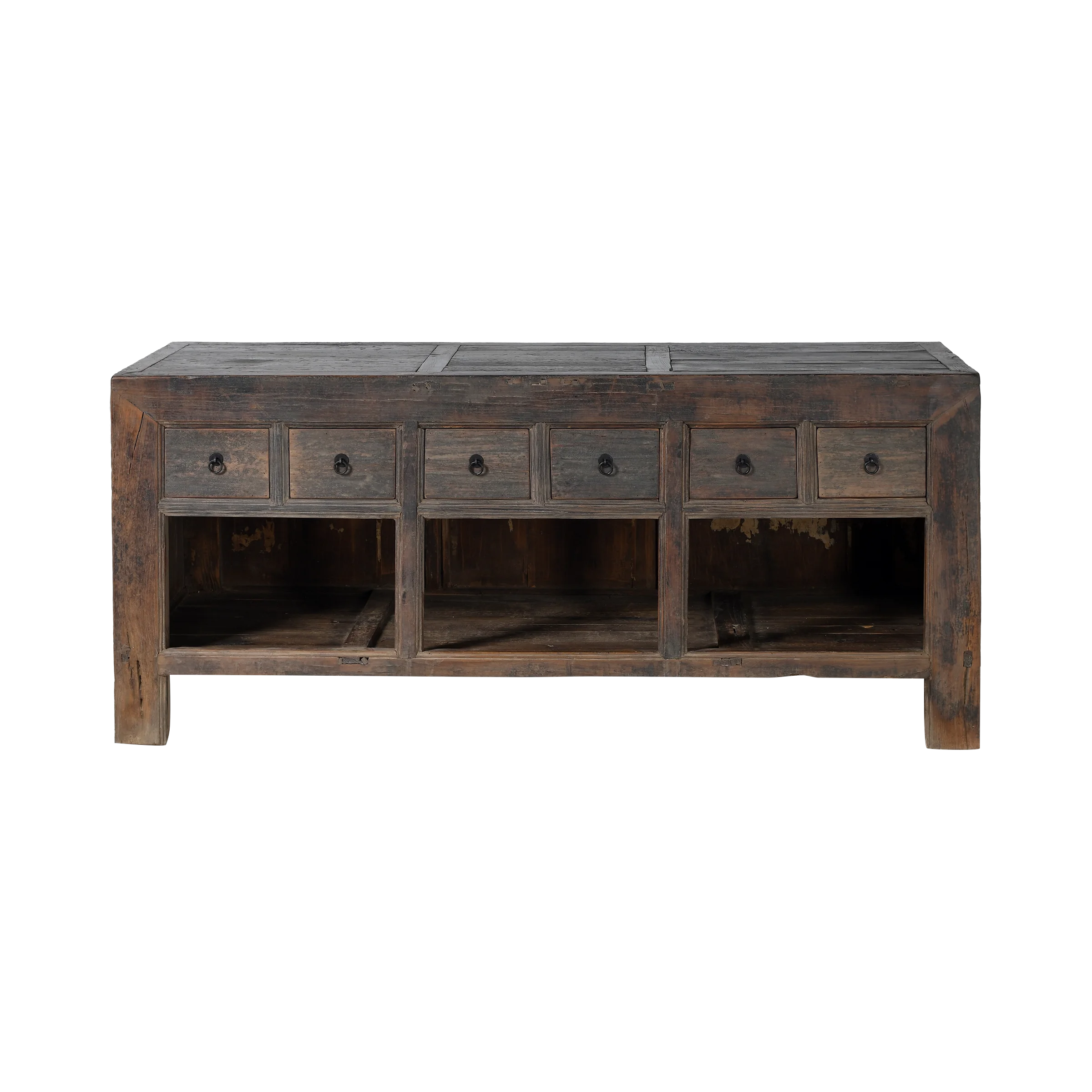 Qingdao - Buffet chinois ancien en orme massif n°26