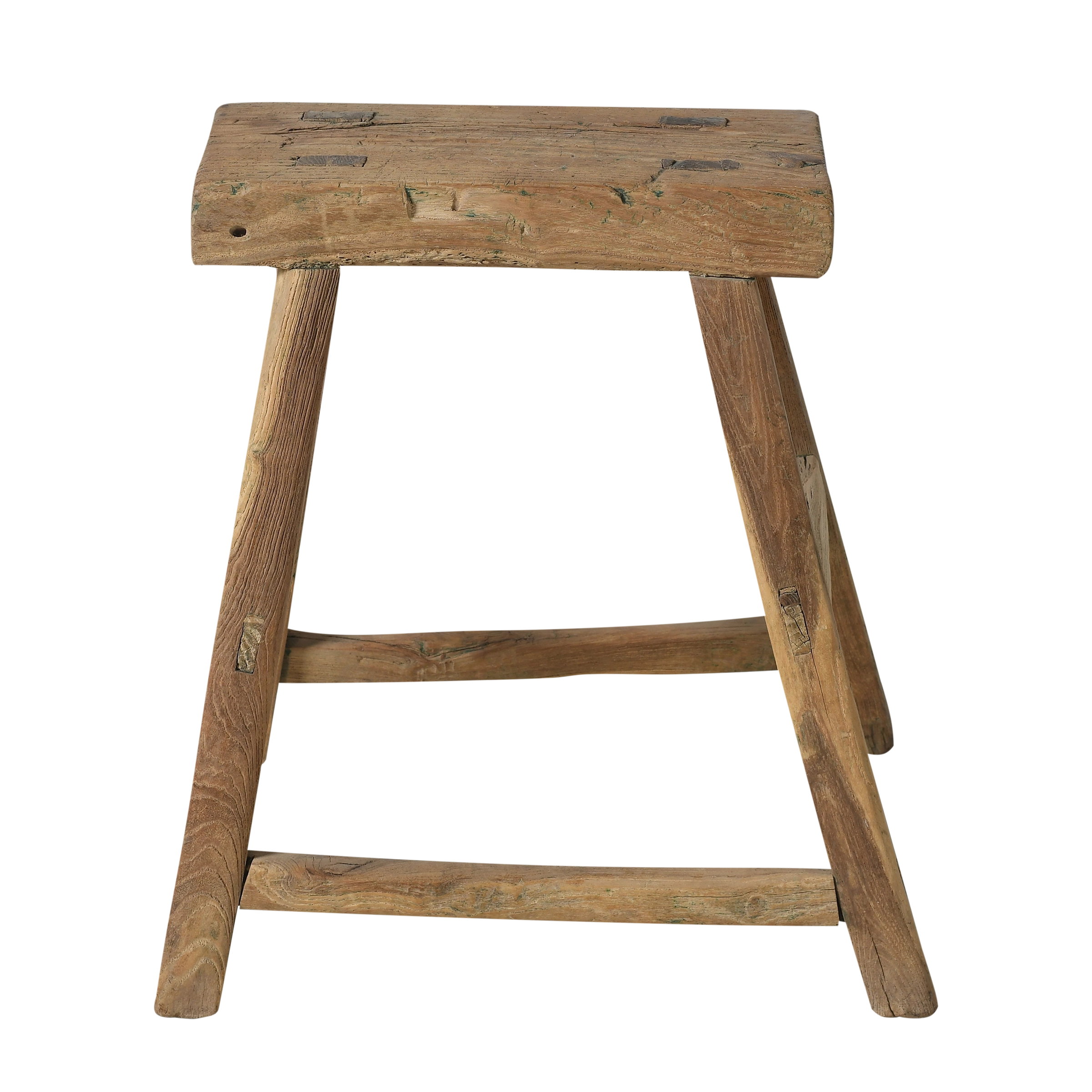 Zao - Tabouret chinois ancien en orme n°7