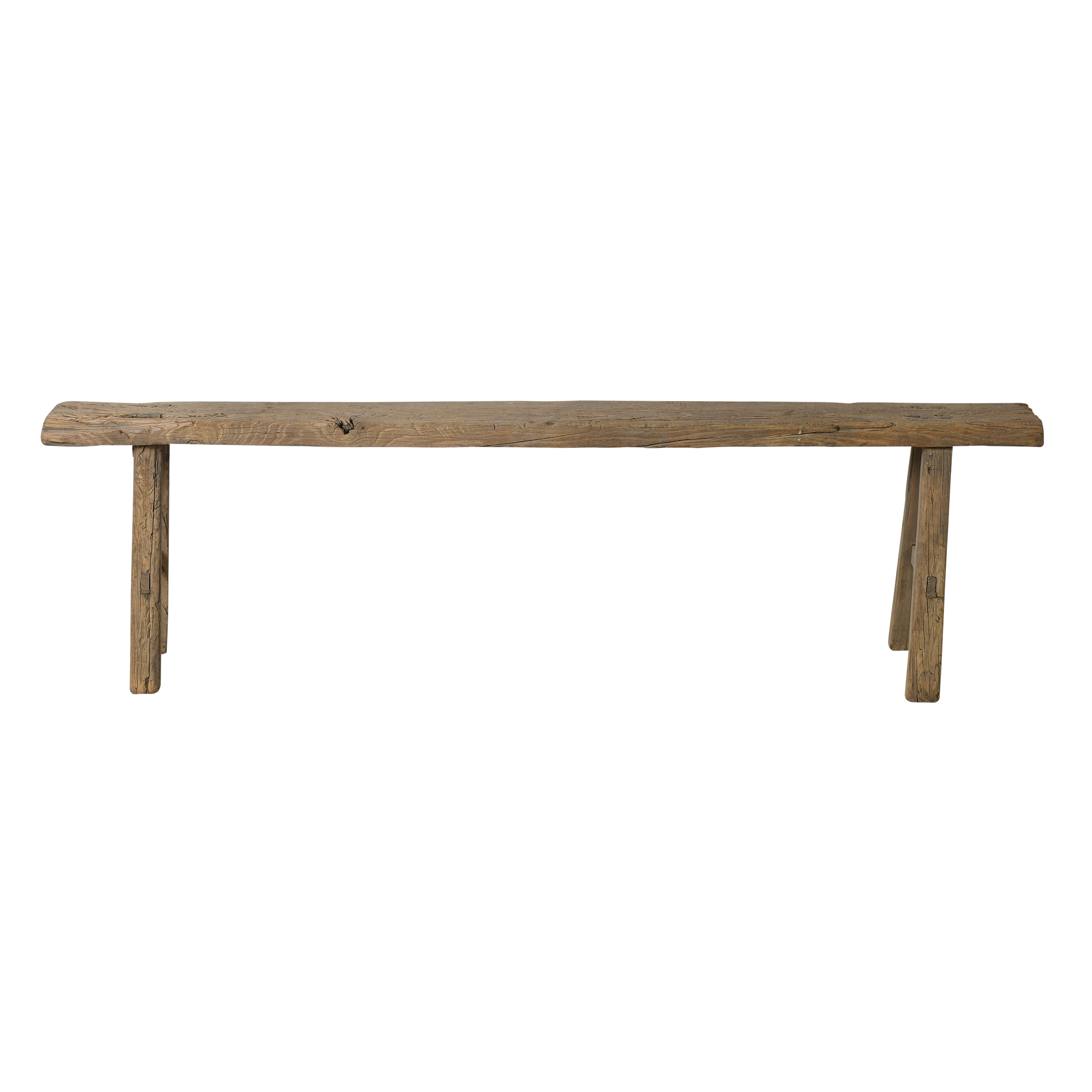 Yun - Ancien banc fin chinois en orme n°20