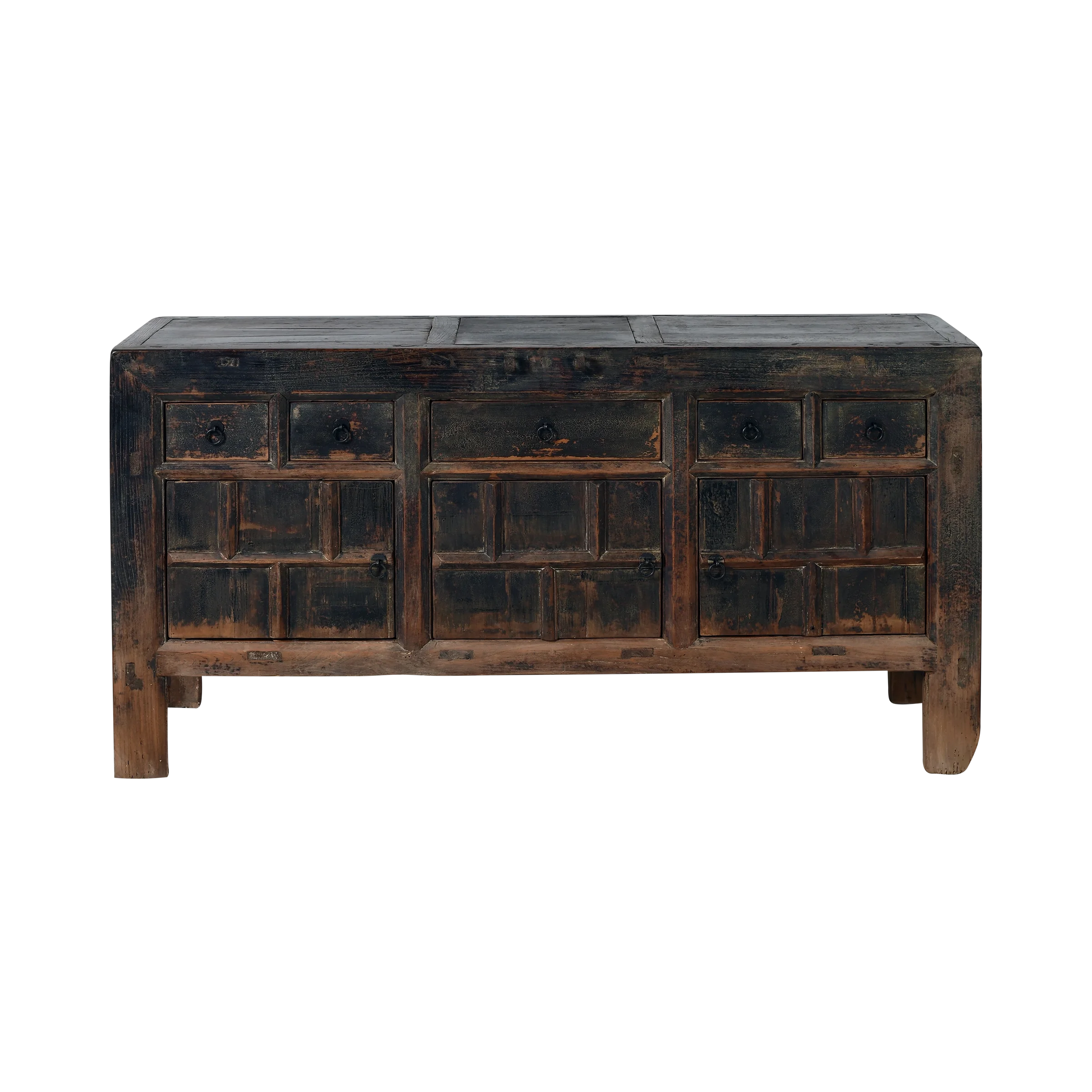 Qingdao - Buffet chinois ancien en orme massif n°8