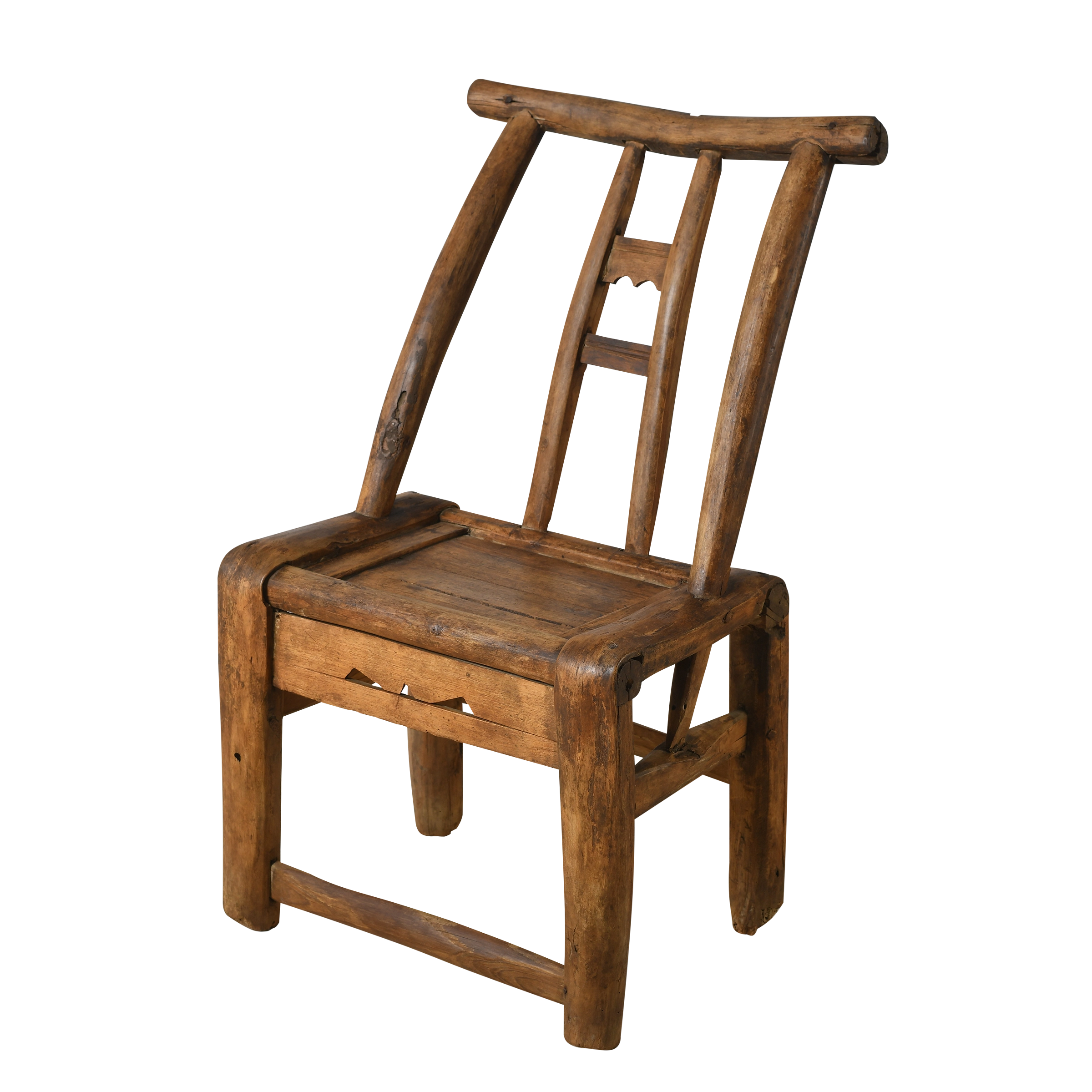 Haizi – Chaise d’enfant chinoise ancienne en orme n°5 - vue 2