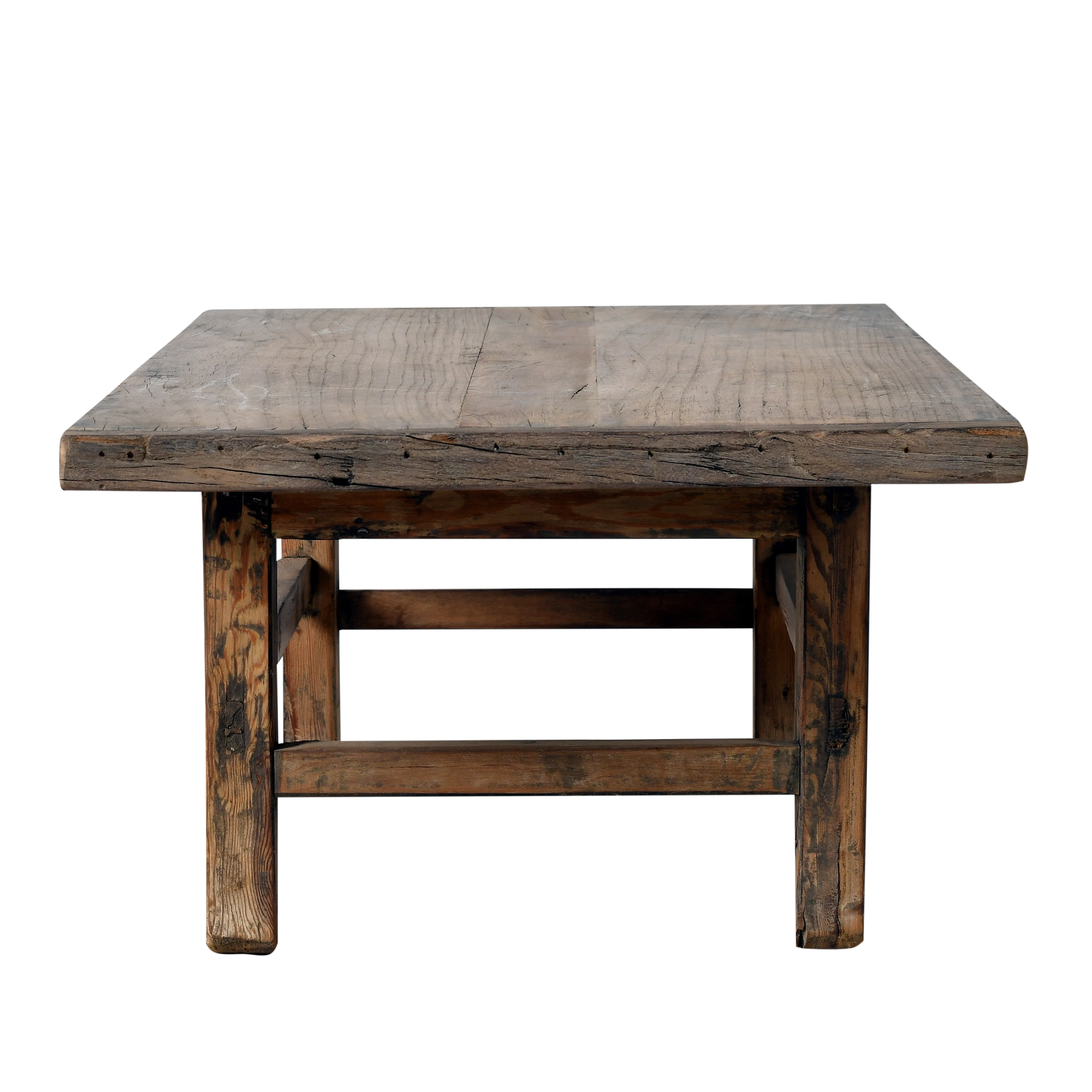 Taigu - Table basse ancienne en orme n°2 - vue 3