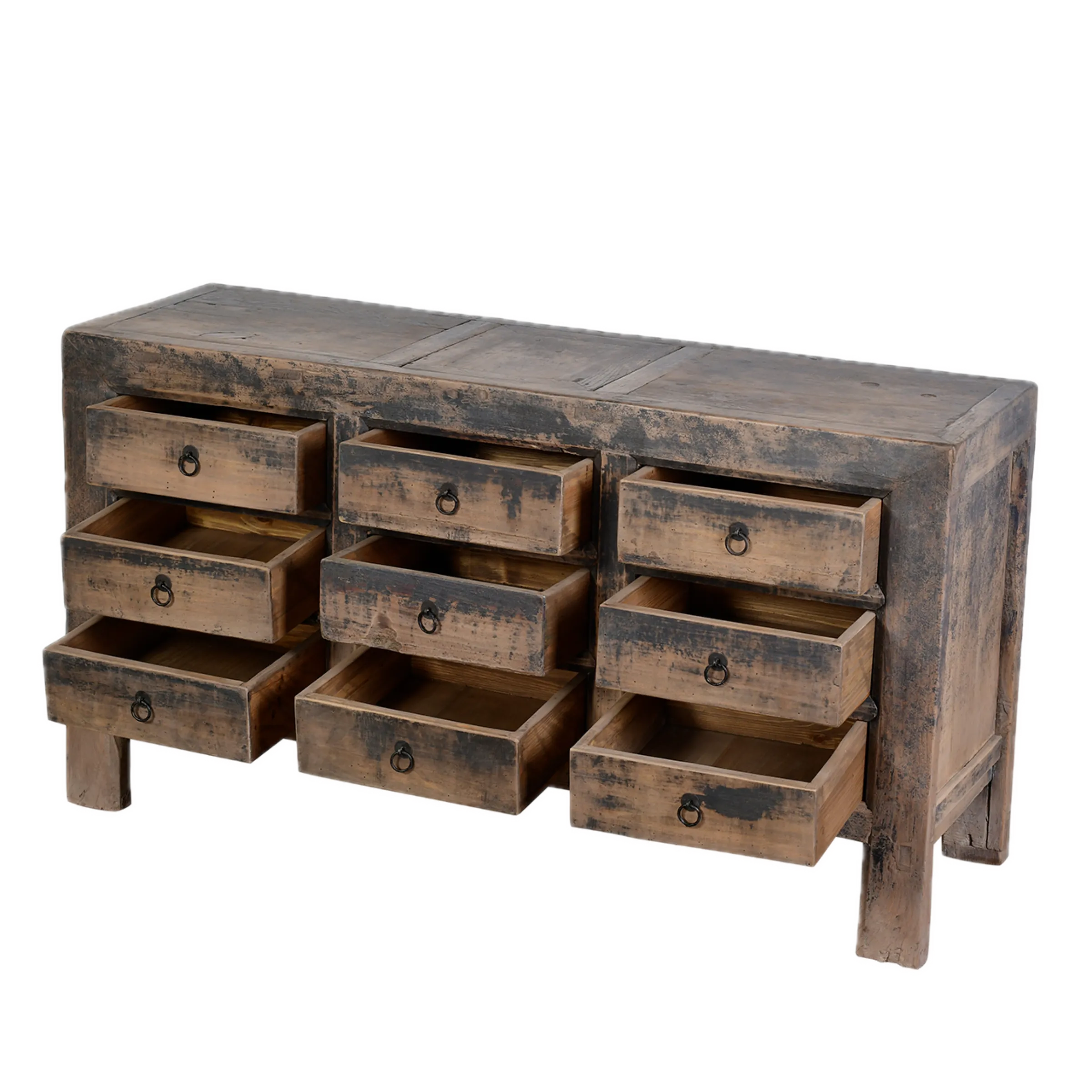 Qingdao - Buffet chinois ancien en orme massif n°8