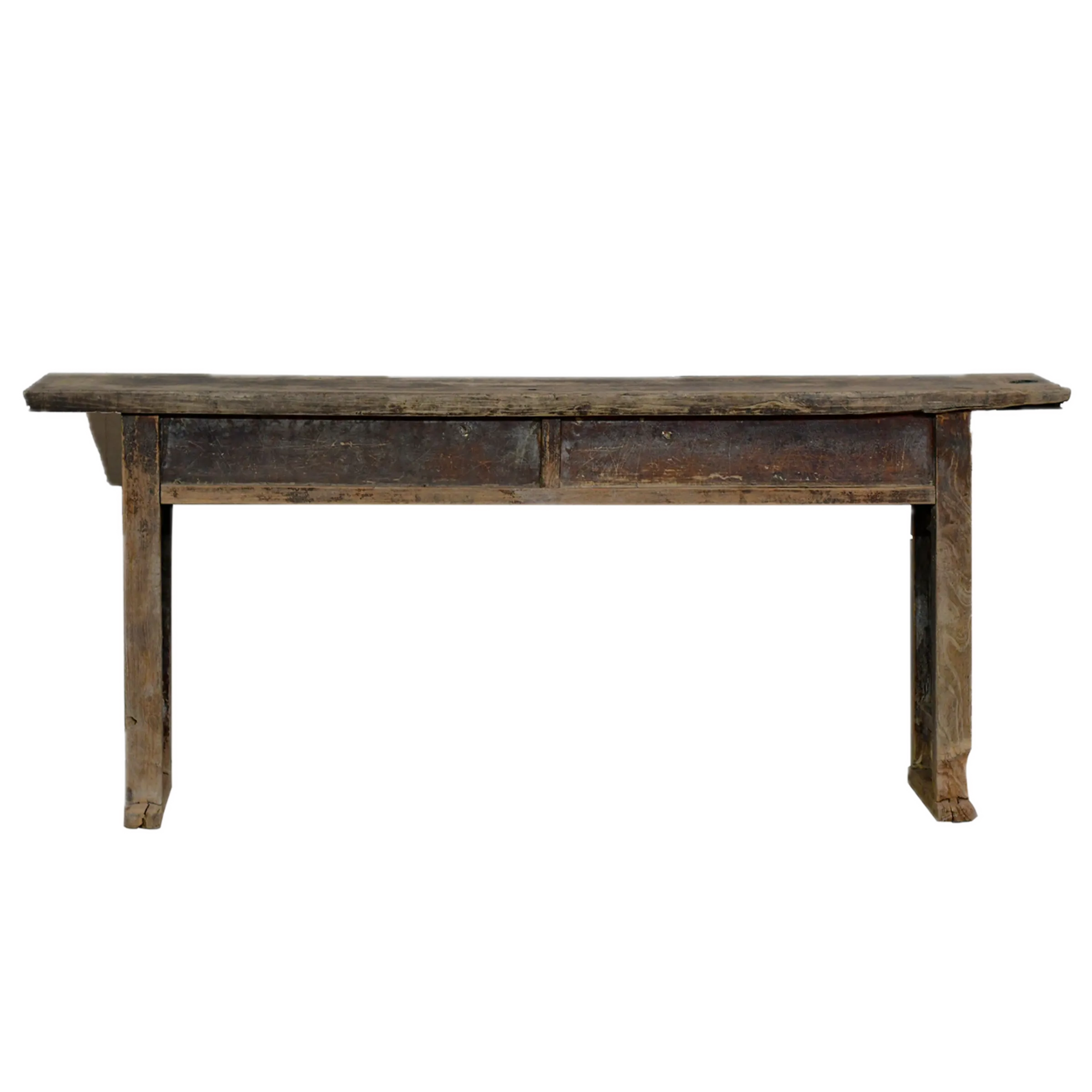 Taian - Ancienne console chinoise en orme à tiroirs