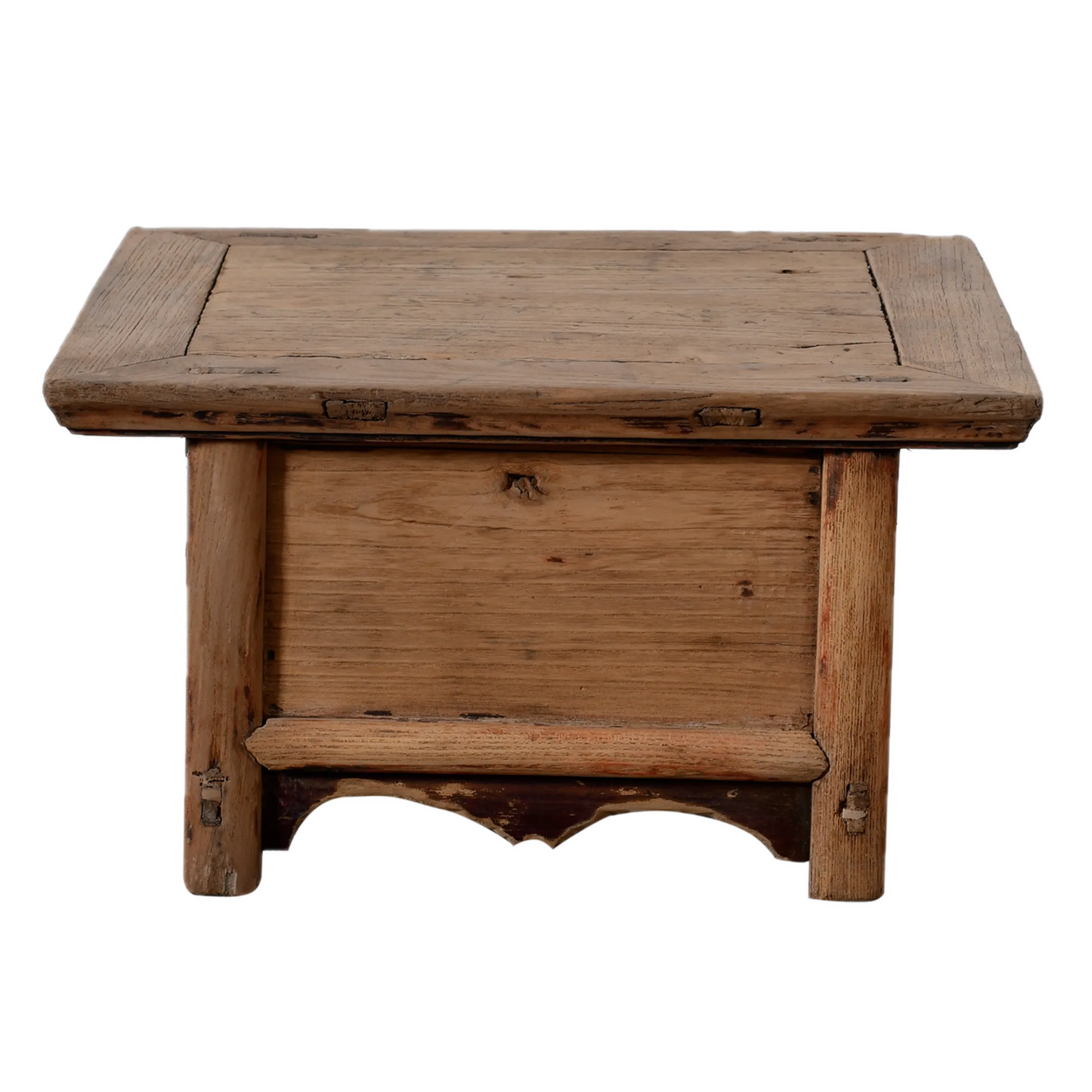 Linyi – Table de chevet chinoise en orme ancien n°1