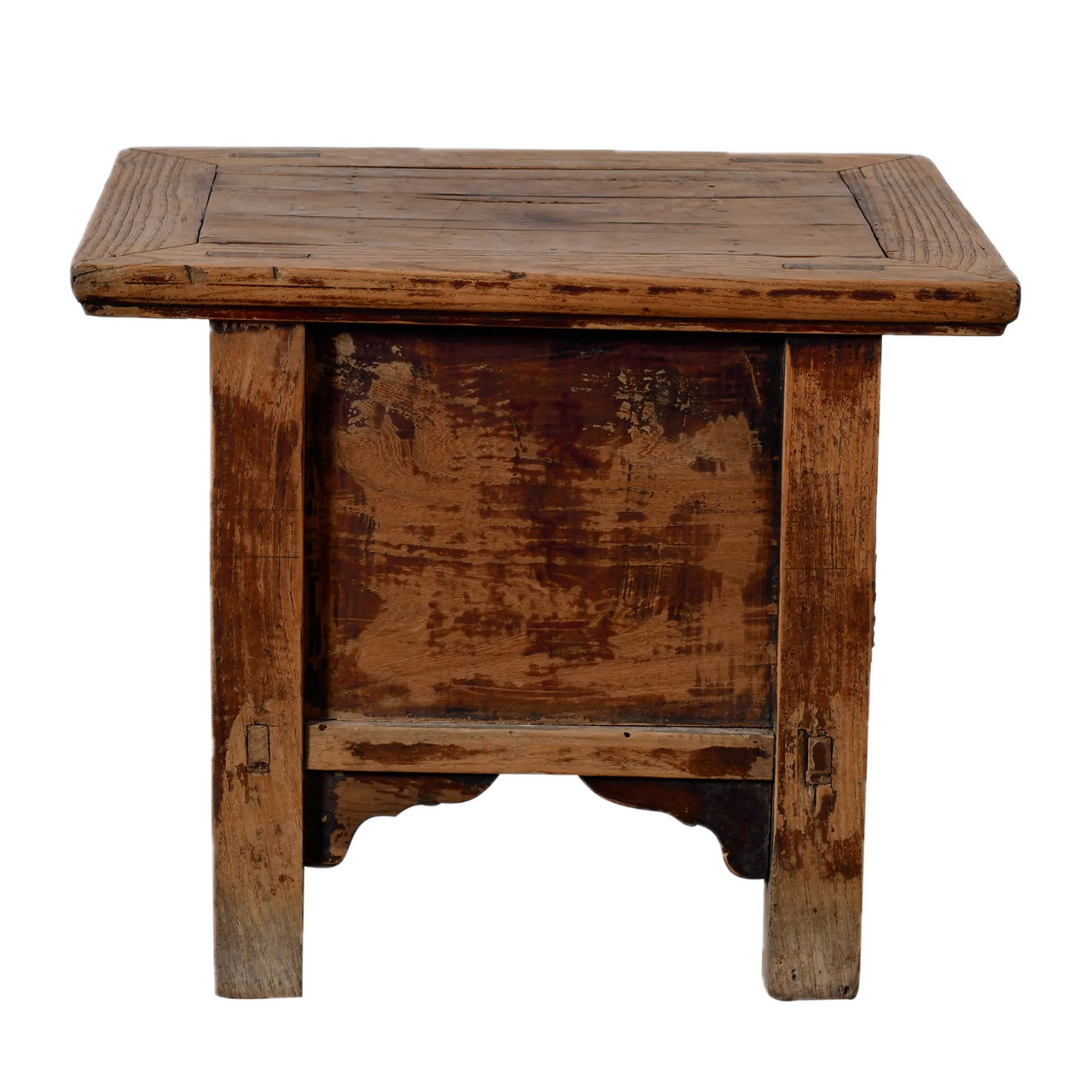 Linyi – Table de chevet chinoise en orme ancien n°3