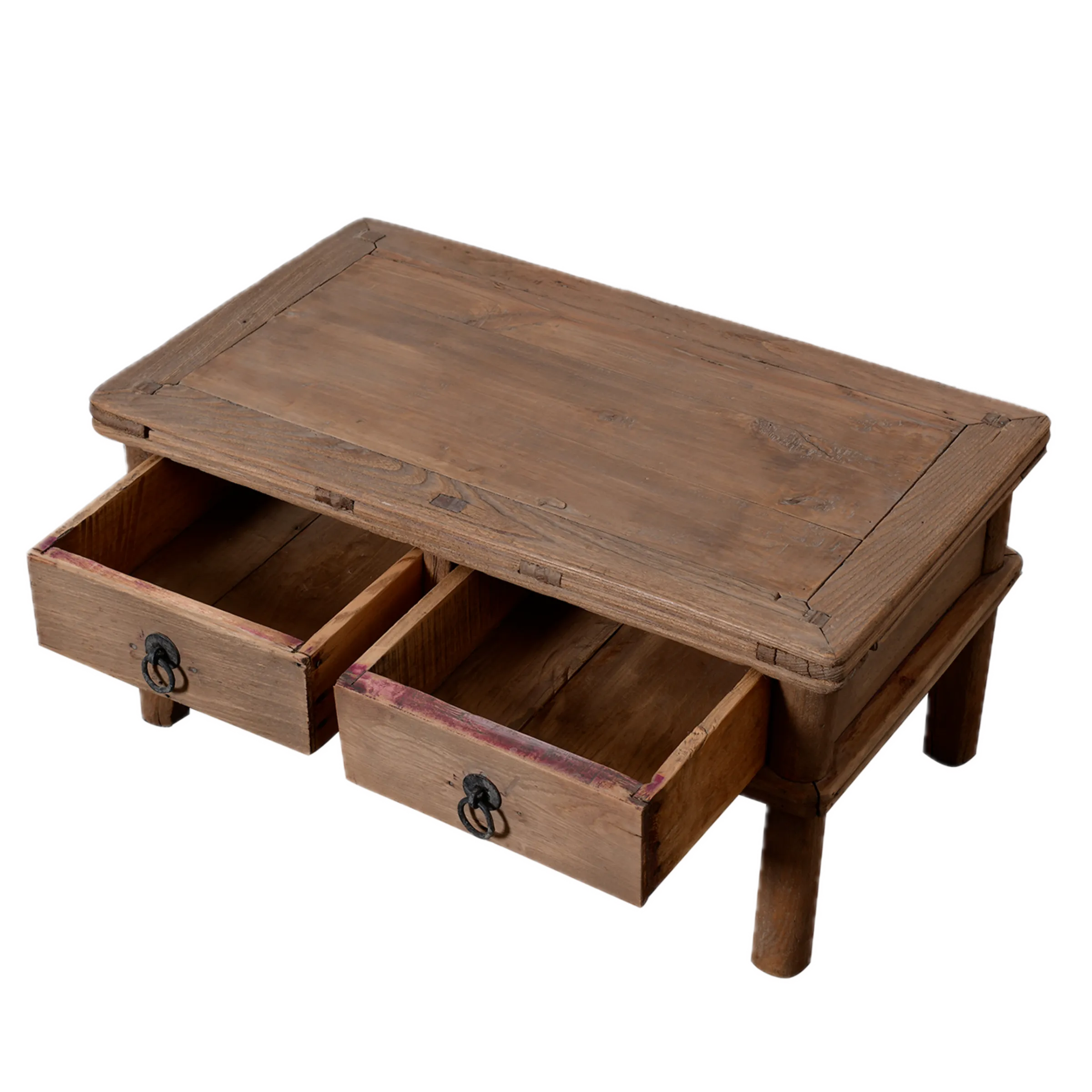 Linyi – Table de chevet chinoise en orme ancien n°5