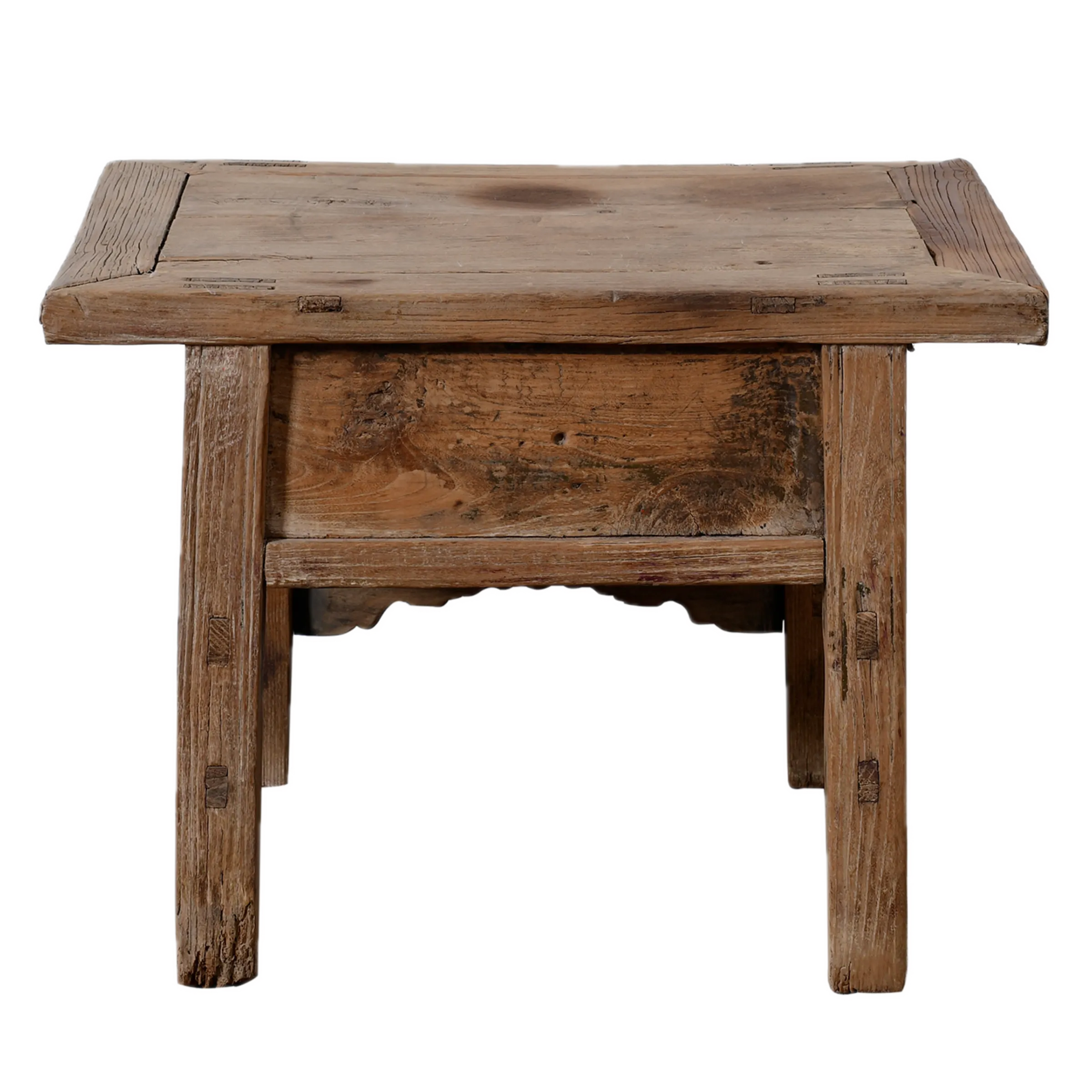 Linyi – Table de chevet chinoise en orme ancien n°6