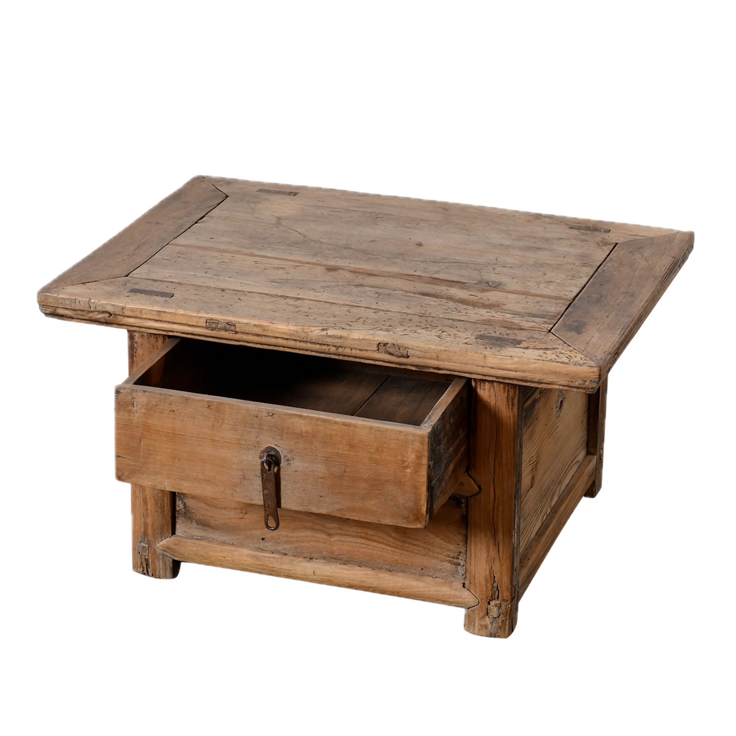 Linyi – Table de chevet chinoise en orme ancien n°8