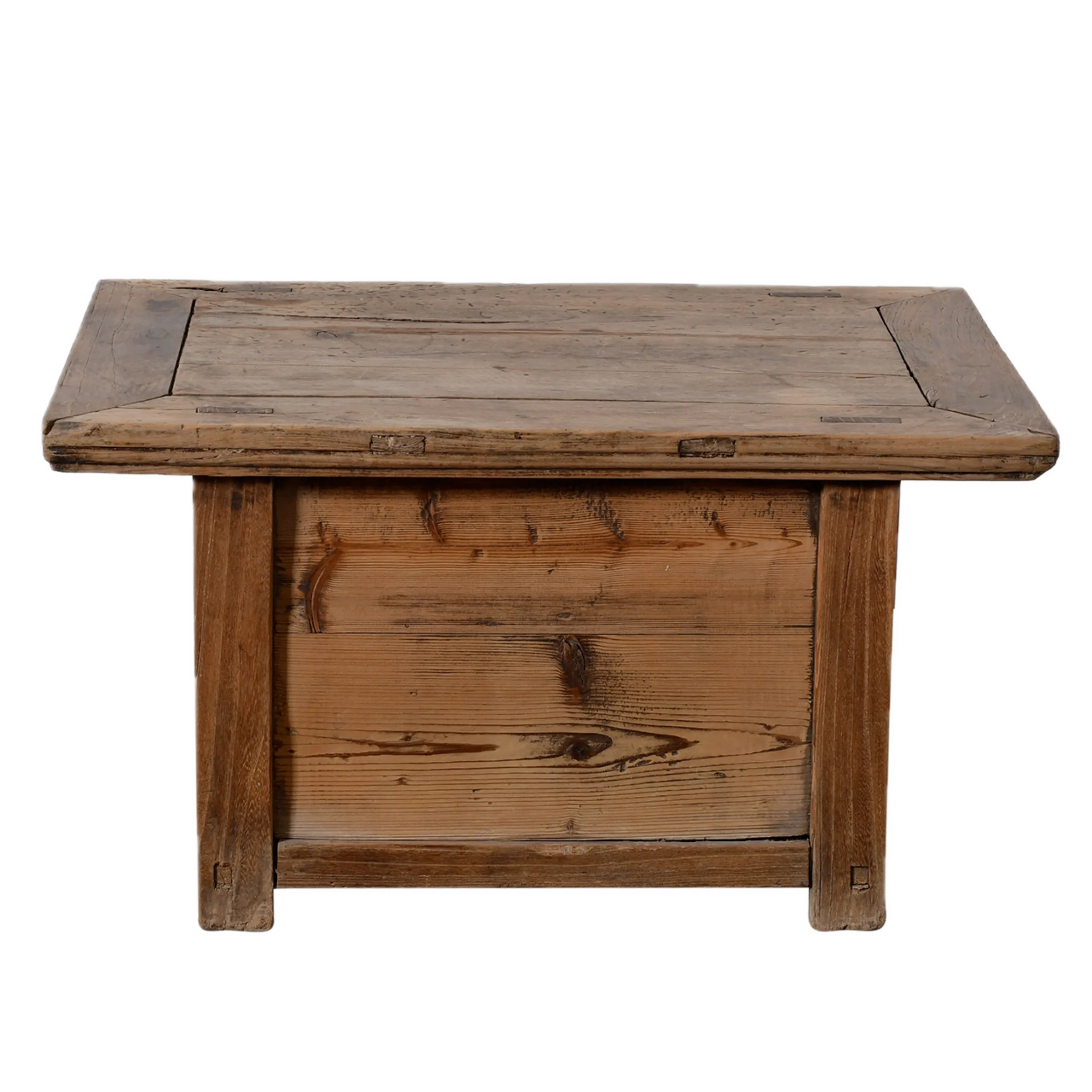 Linyi – Table de chevet chinoise en orme ancien n°8