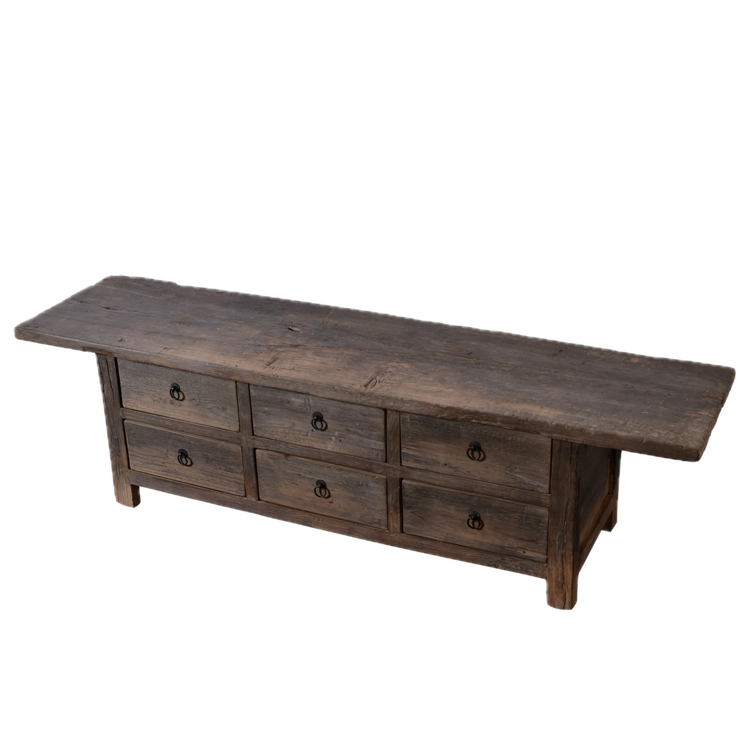 Puyang- Meuble télé en orme ancien n°3