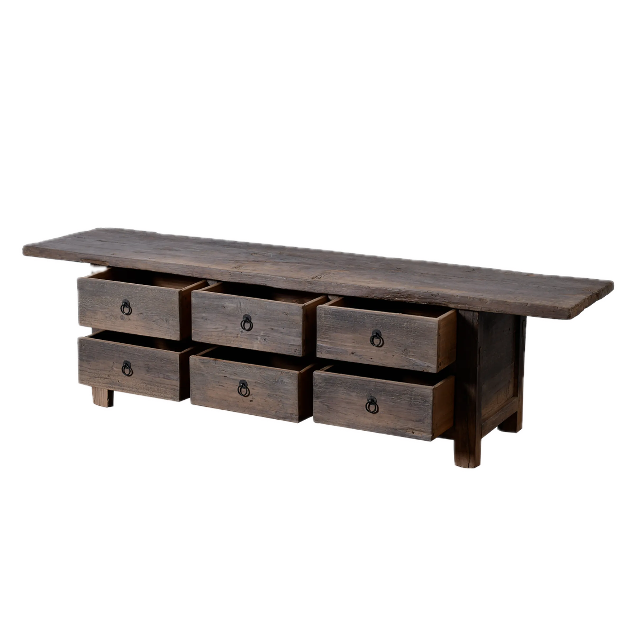 Puyang- Meuble télé en orme ancien n°3