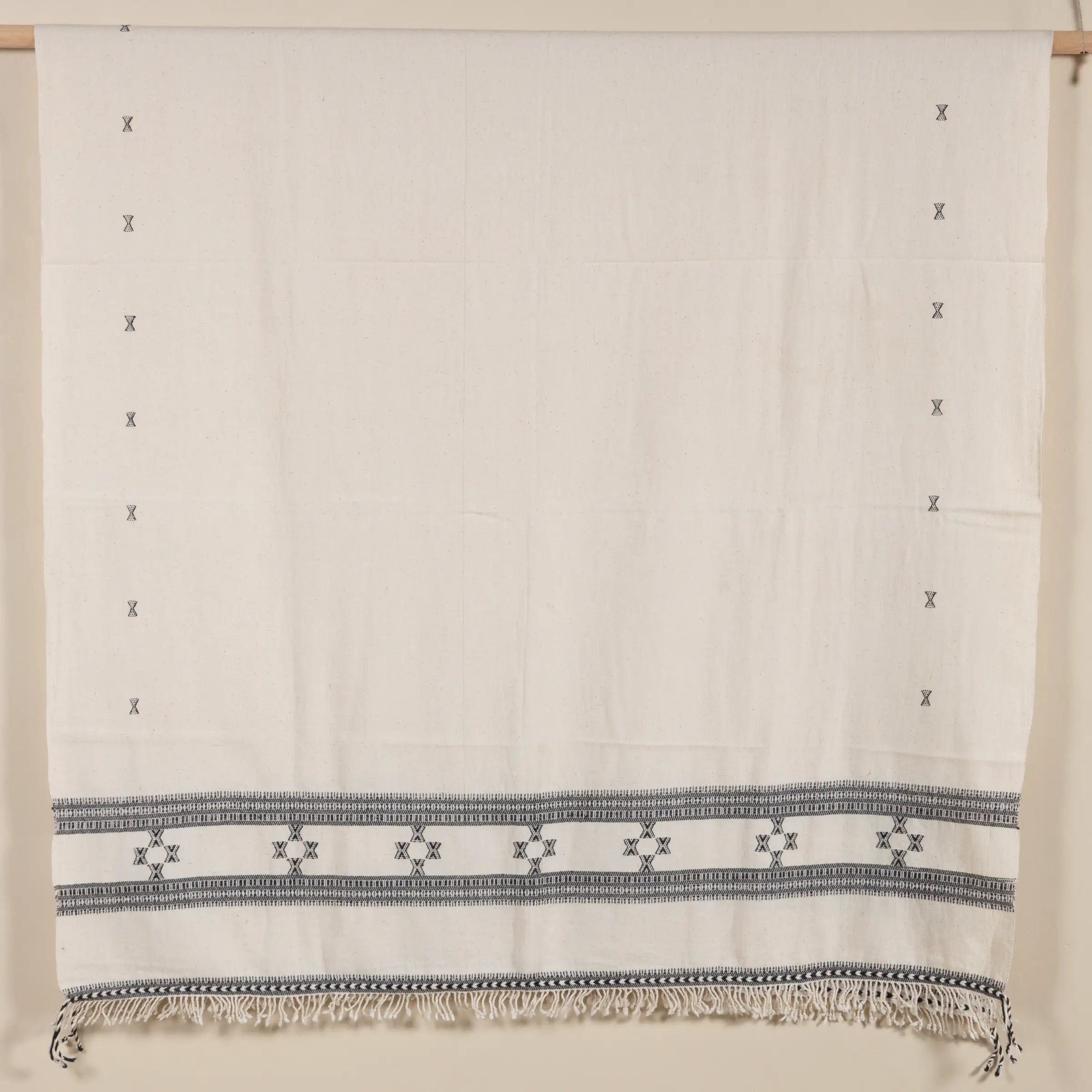 Kukma - Plaid en coton organique tissé à la main