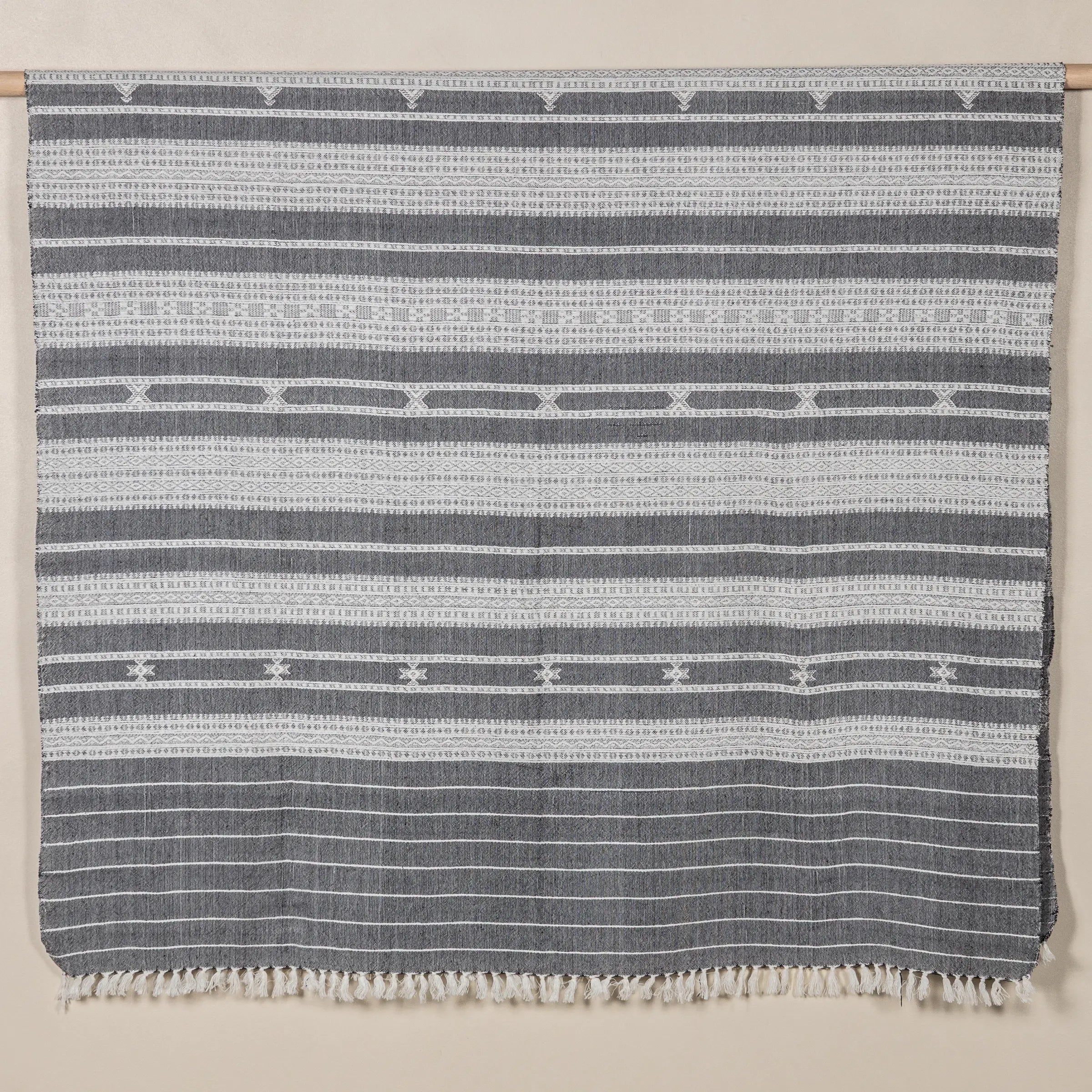 Khaddara - Plaid en coton organique tissé à la main