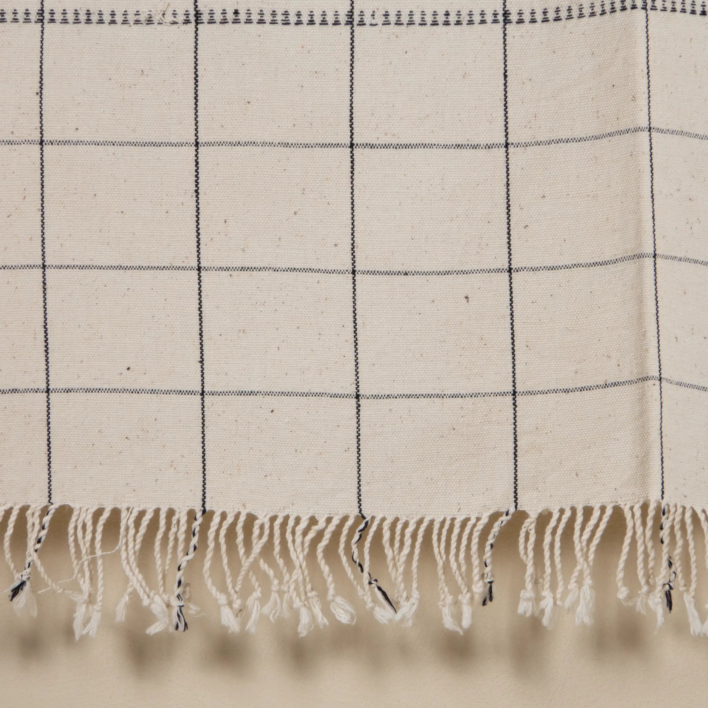 Gabaruna - Plaid en coton organique tissé à la main