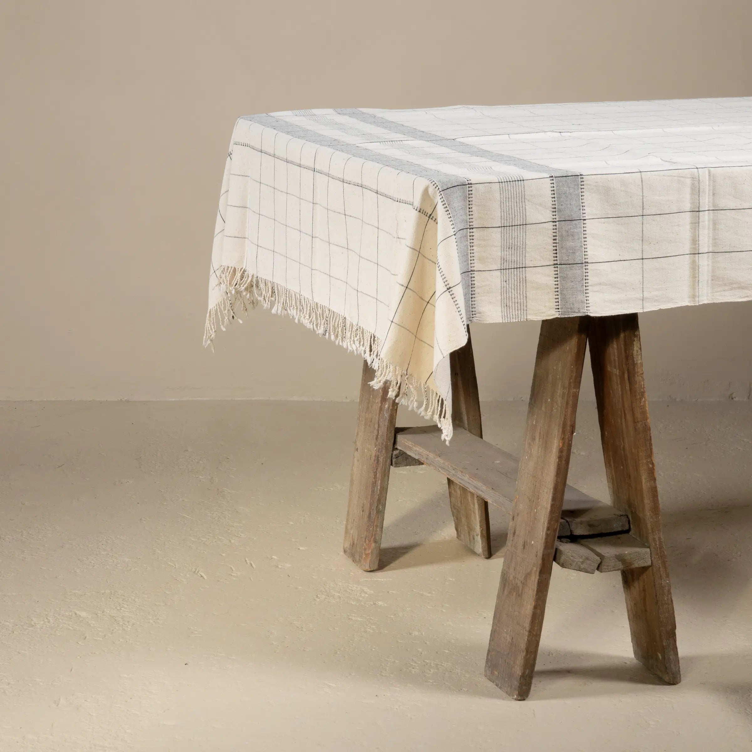 Gabaruna - Plaid en coton organique tissé à la main