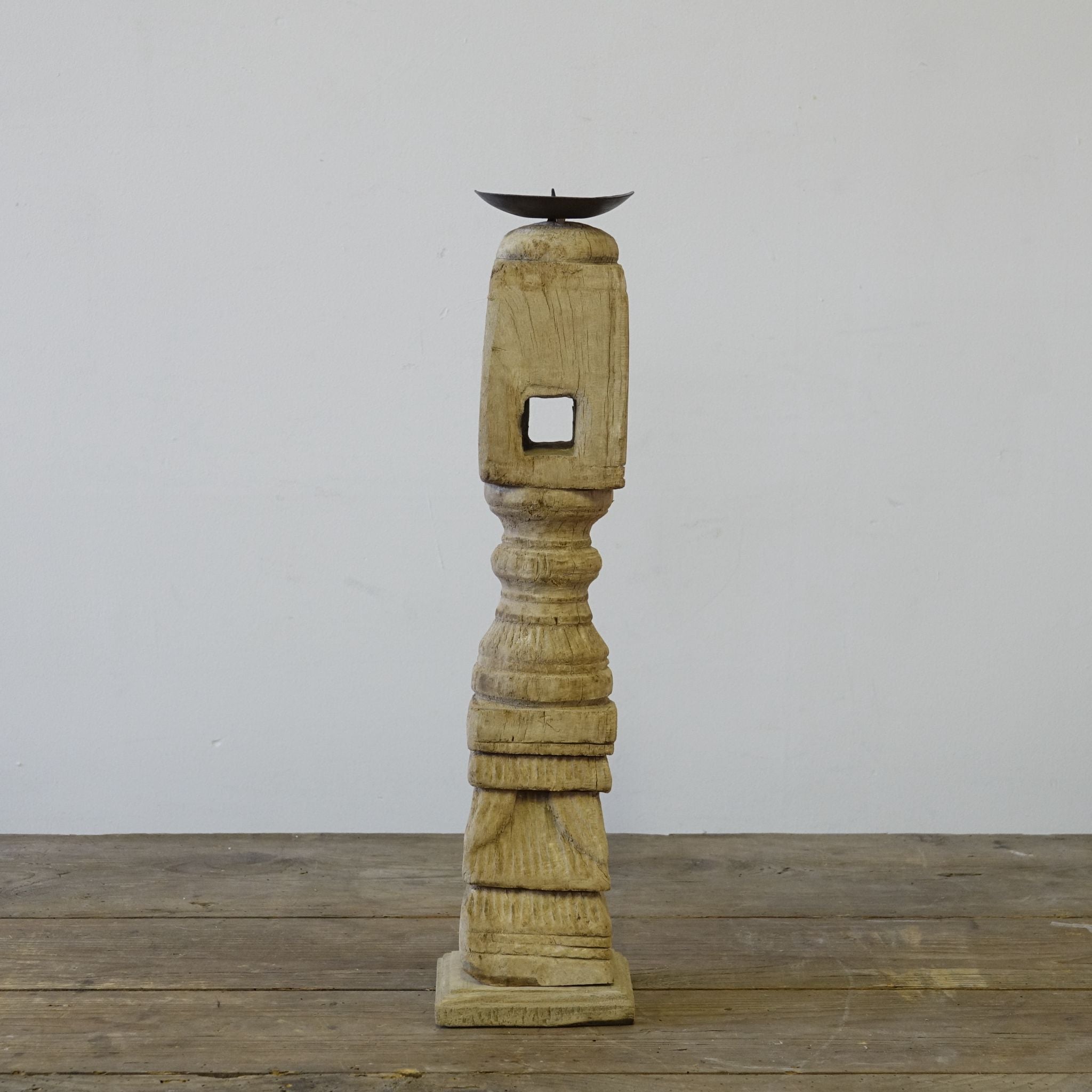 Dharni - Bougeoir en bois n°2