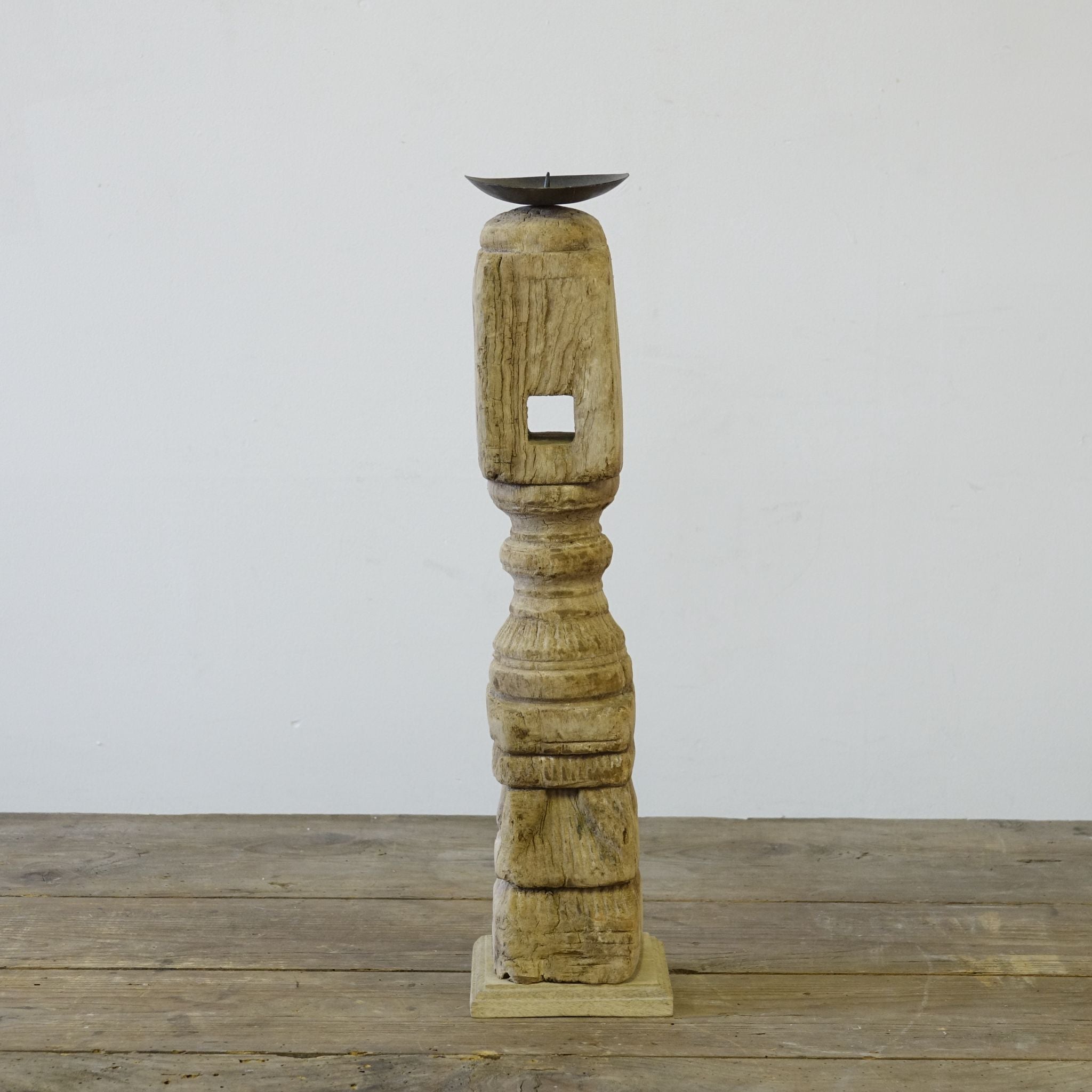 Dharni - Bougeoir en bois n°2