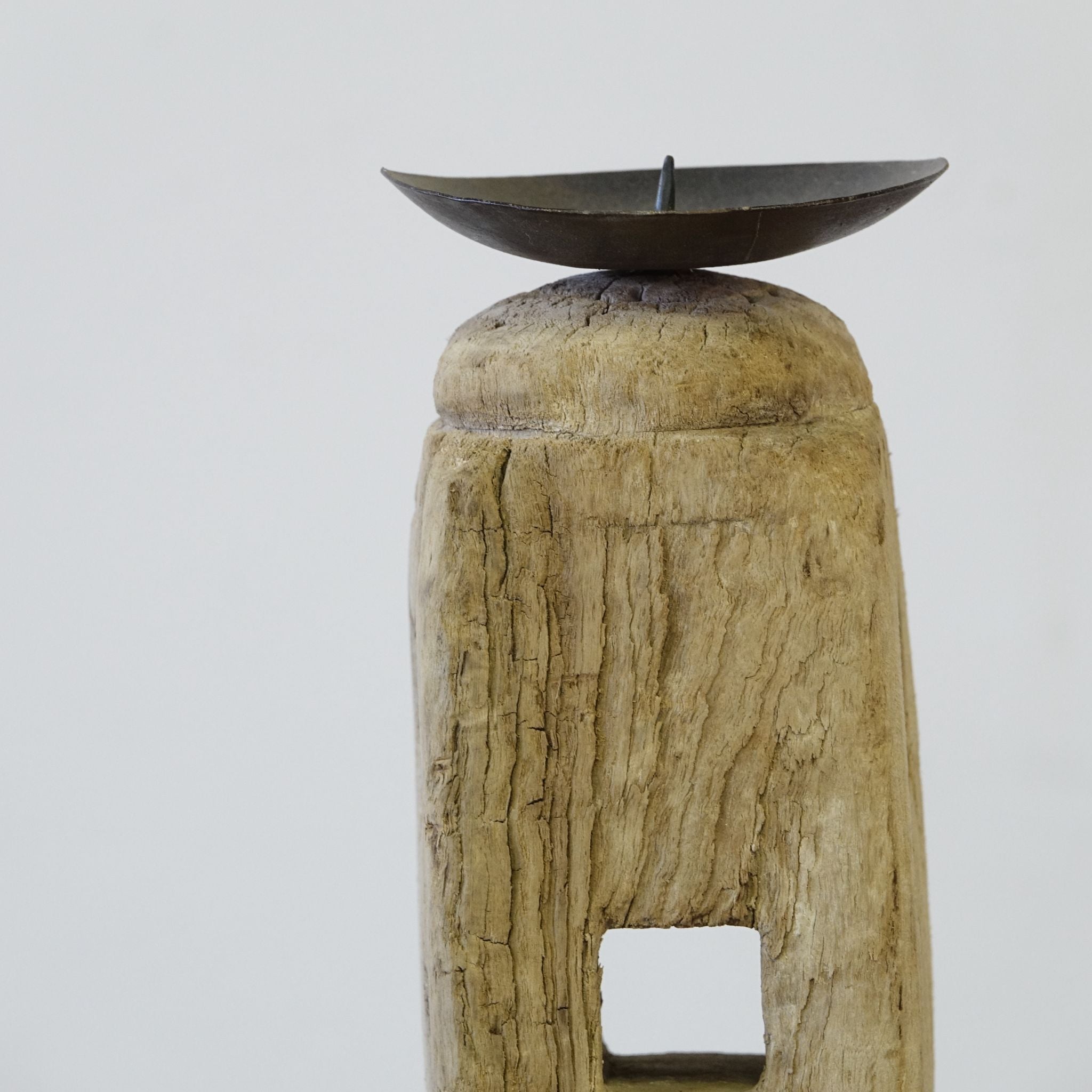 Dharni - Bougeoir en bois n°2