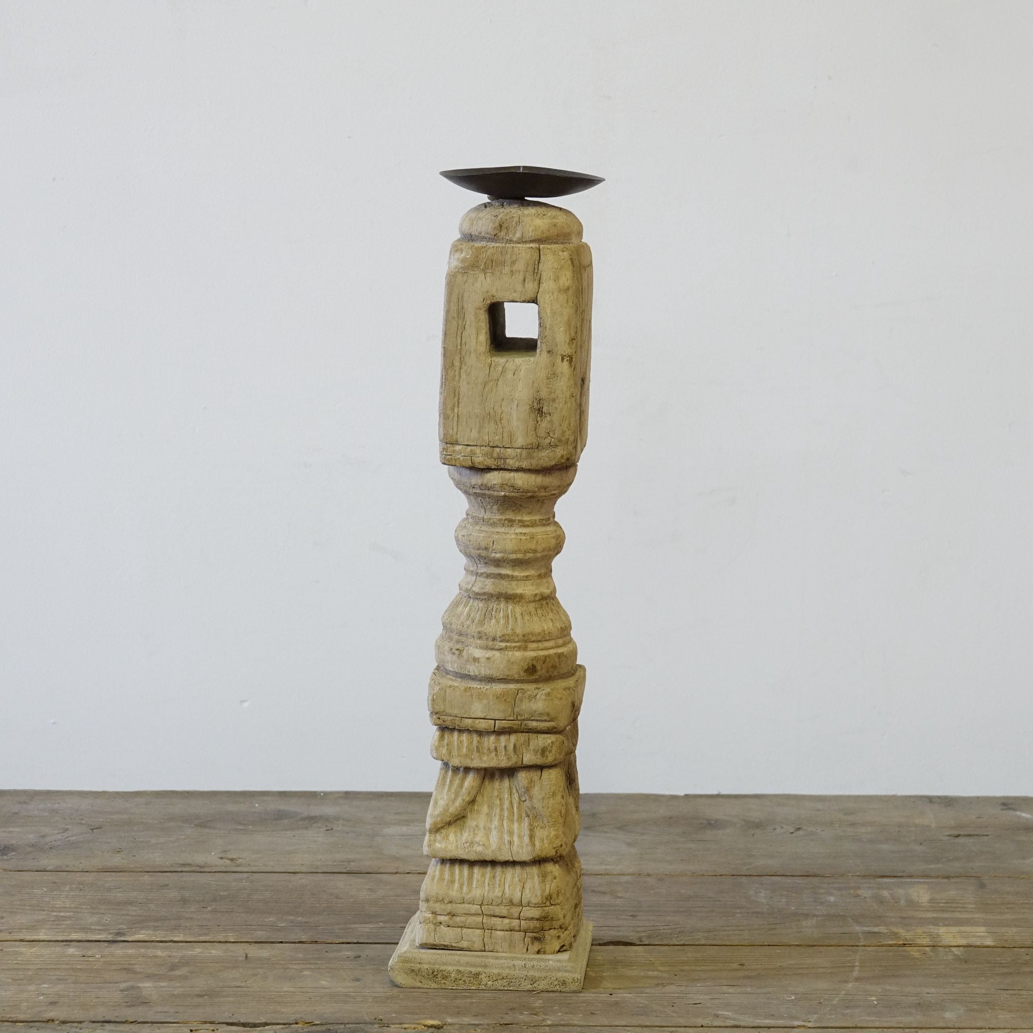 Dharni - Bougeoir en bois n°2