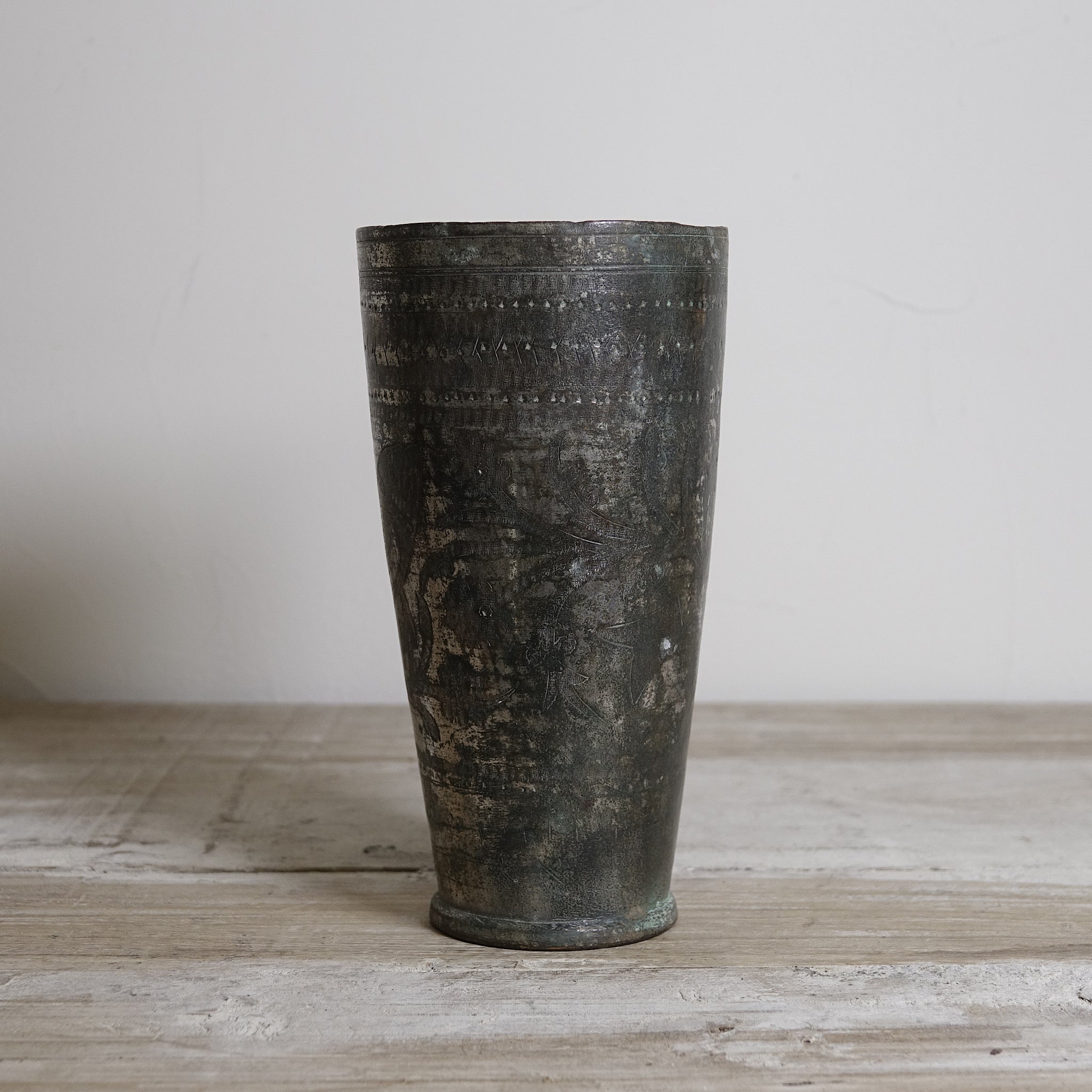 Patiala - Verre à lassi ancien en laiton n°1