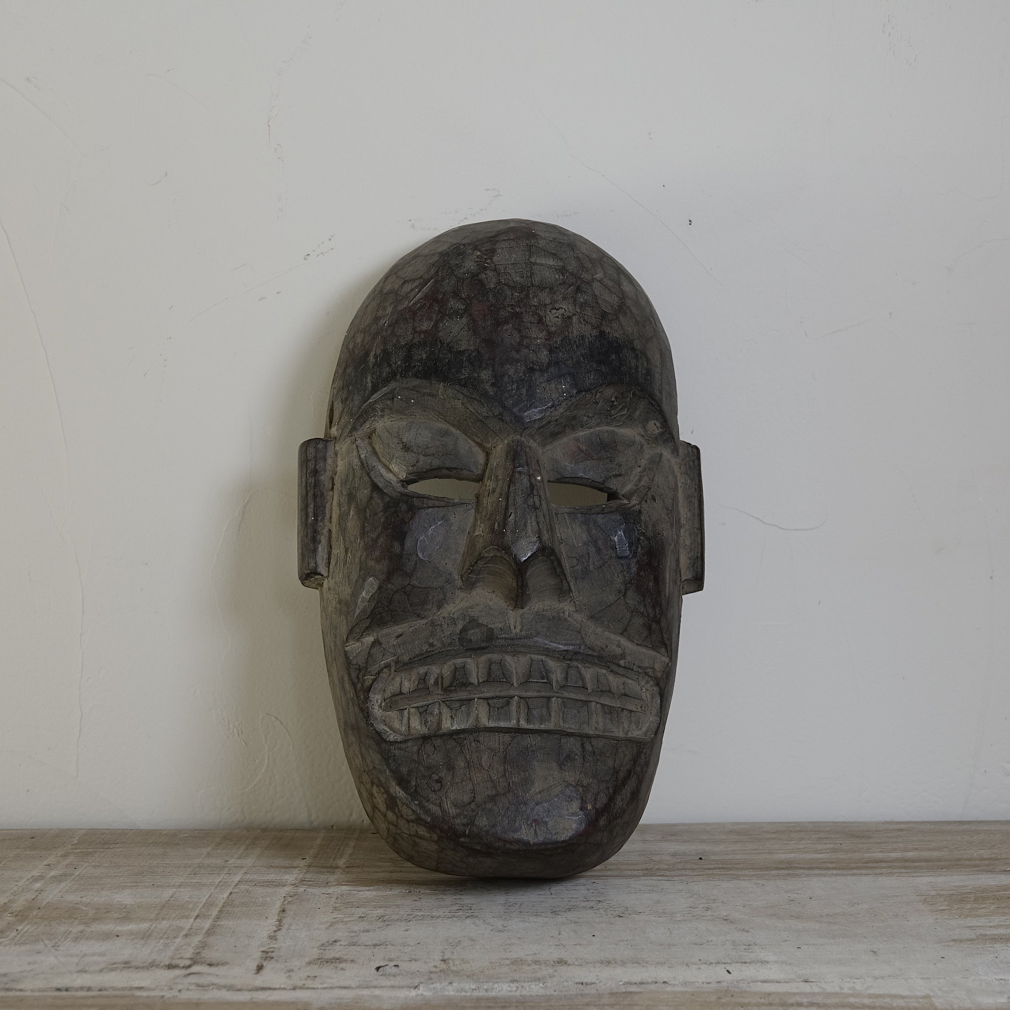 Nakab - Masque en bois massif de l'Himalaya n°2