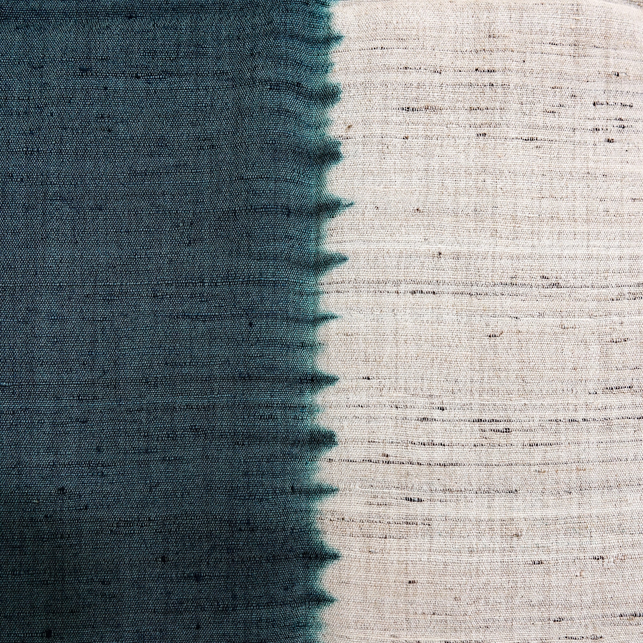 Samatra - Écharpe tie & dye en laine mérinos et soie sauvage