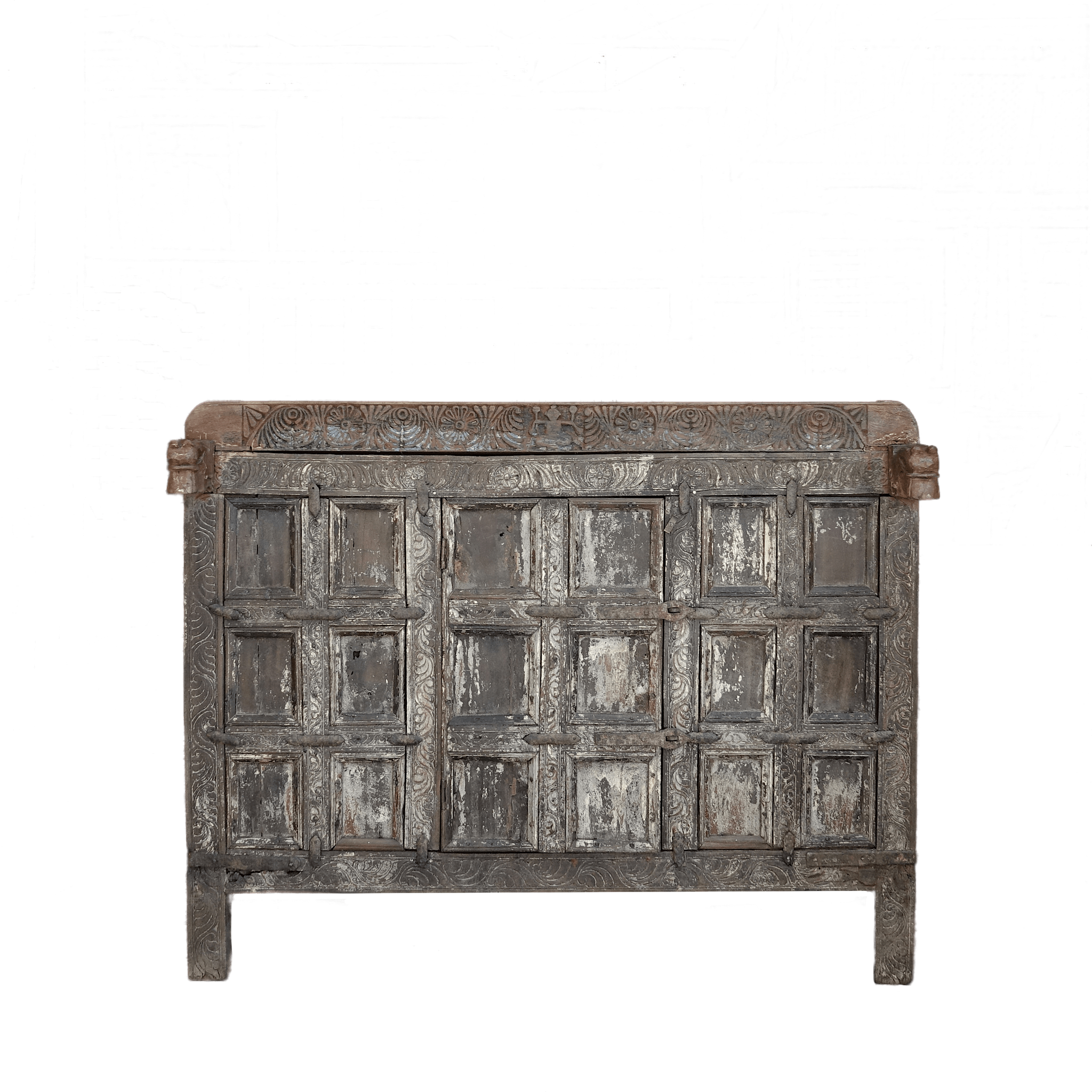 Damchiya ancien - Meuble indien sculpté n°33