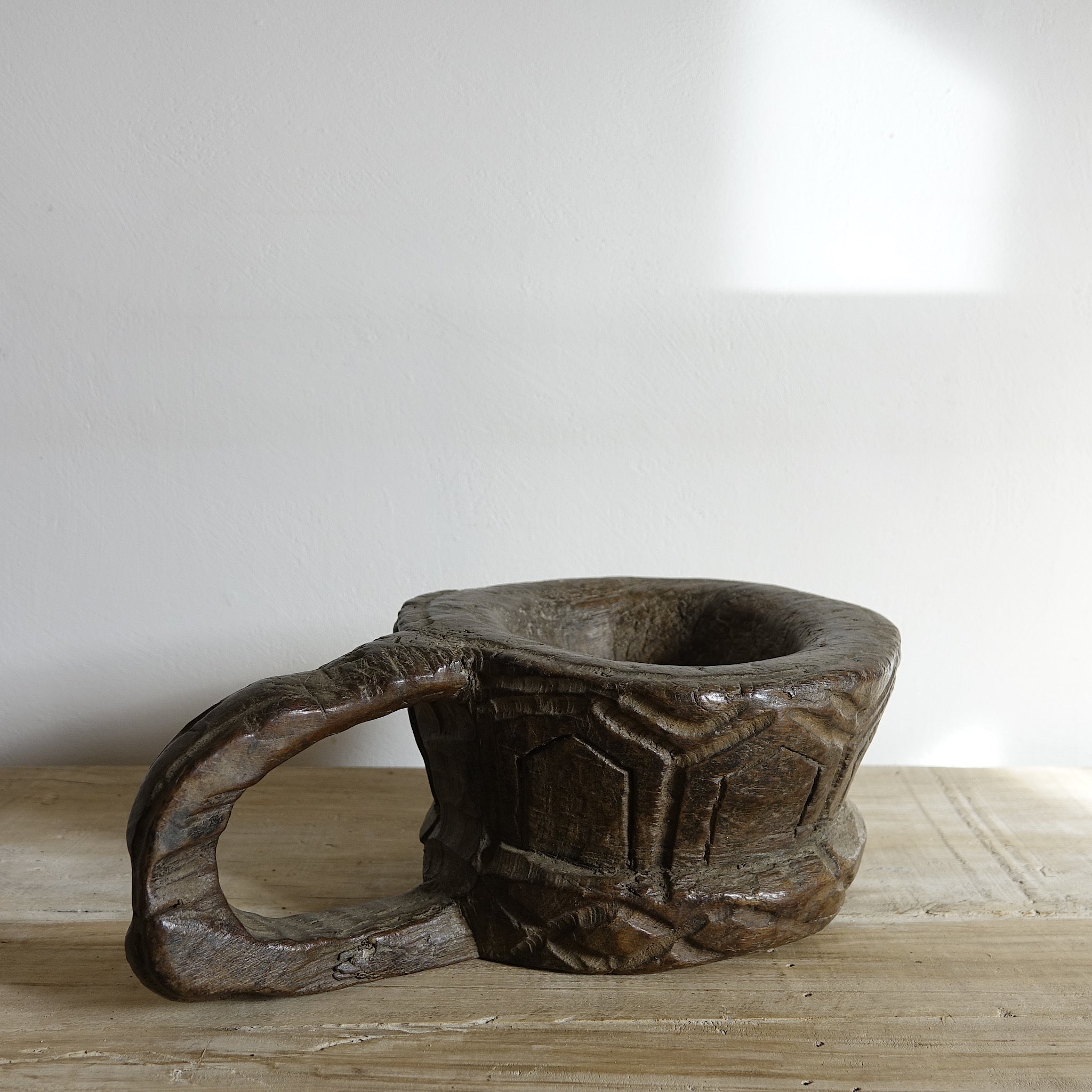 Asika - Mortier en bois du Nagaland n°8