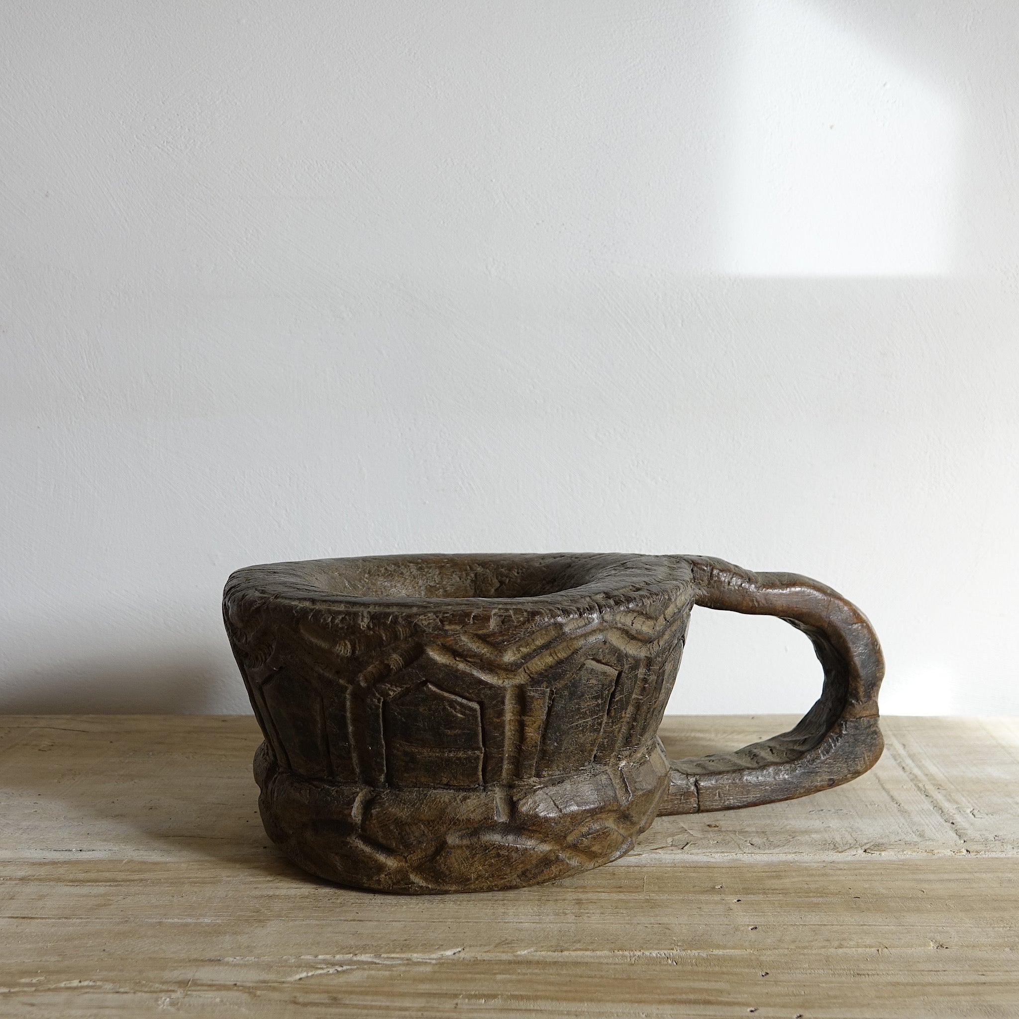 Asika - Mortier en bois du Nagaland n°8