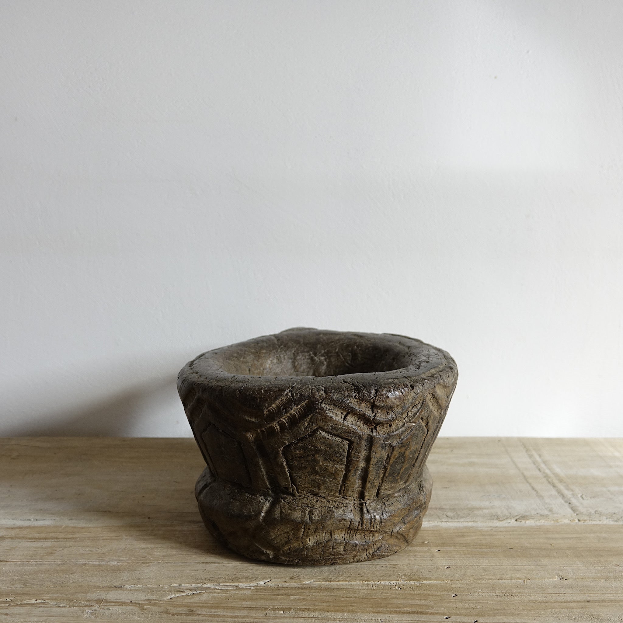 Asika - Mortier en bois du Nagaland n°8