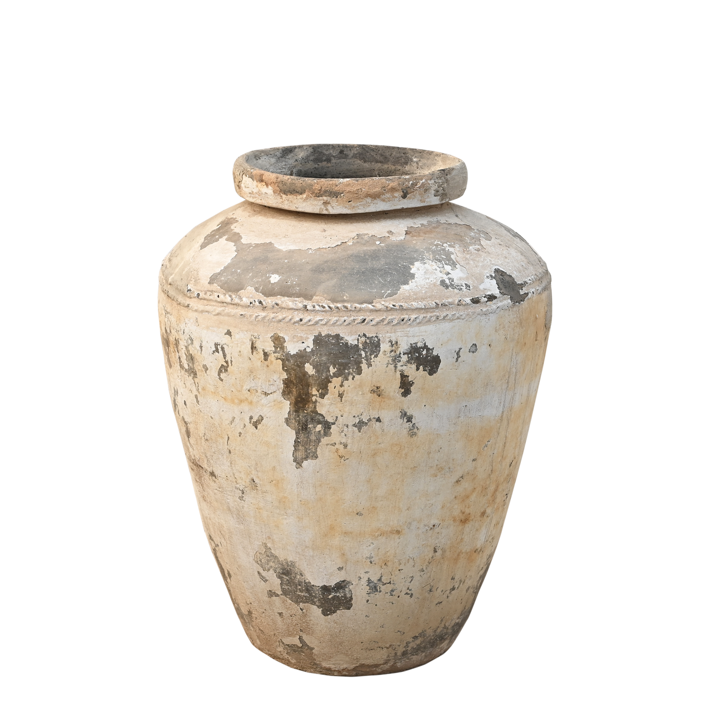 Anaaj - Large Indian jar on Terracotta n ° 28