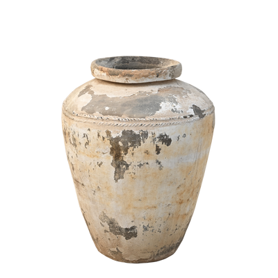 Anaaj - Large Indian jar on Terracotta n ° 28