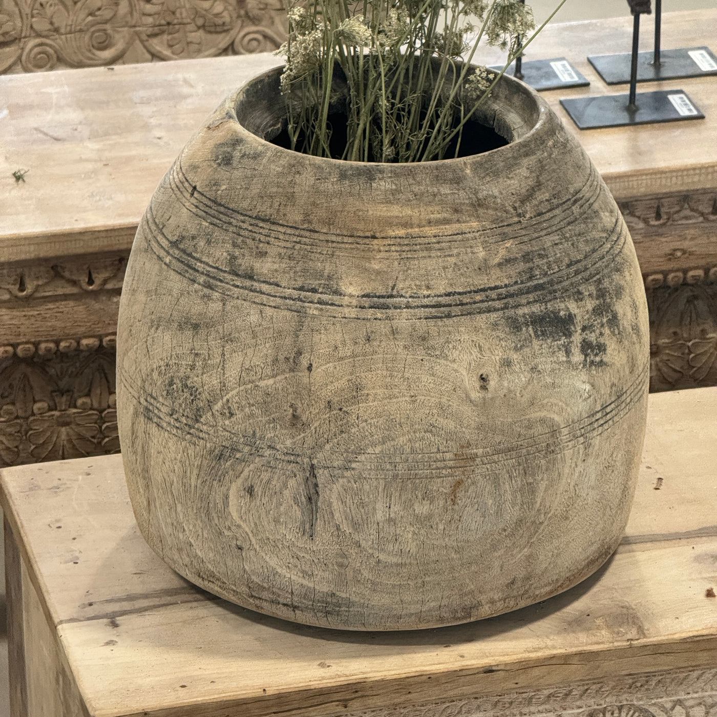 Modran - Grand pot en bois n°24